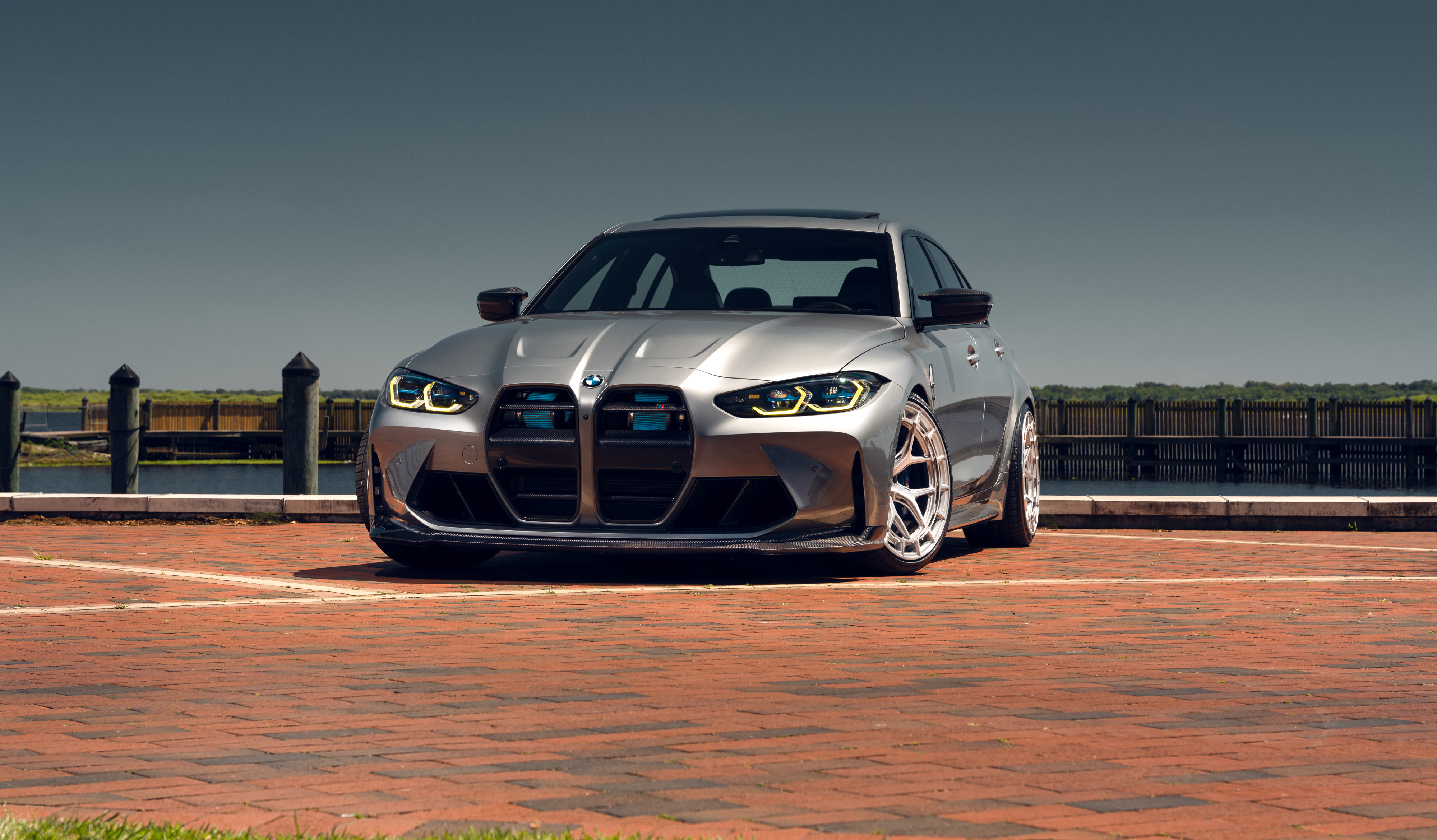 BMW M3 Wallpaper 4K, Grey