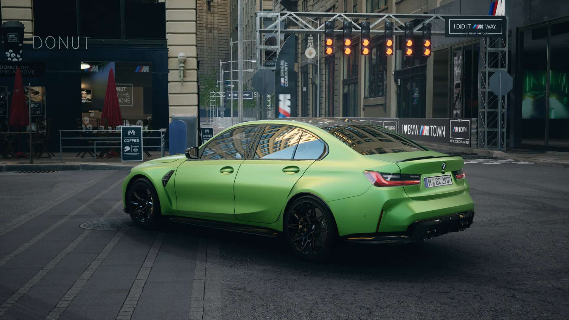 2025 BMW M3 Flaunts Frozen Tampa Bay Green Matte Paint