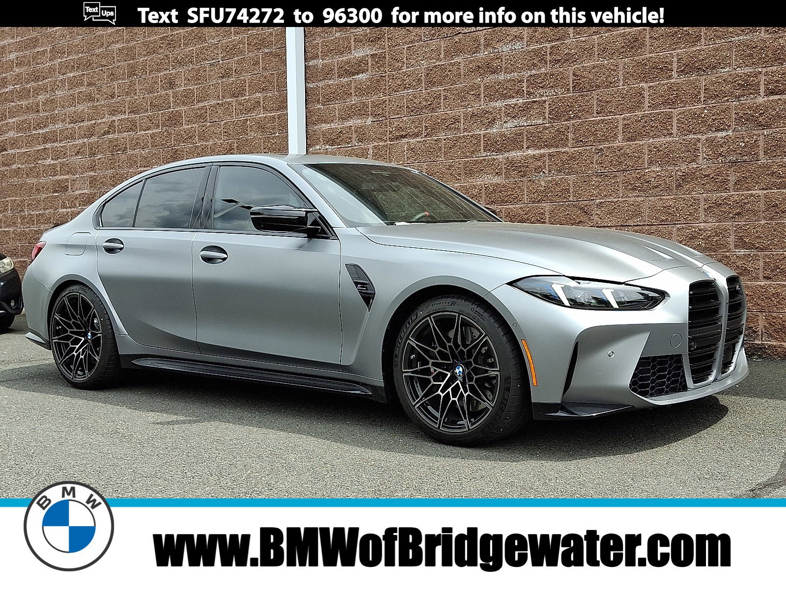 Used Ind Frozen Pure Grey Ii Metallic 2025 BMW M3 Competition xDrive in Bridgewater, NJ. WBS33HJ08SFU74272. BMW of Bridgewater
