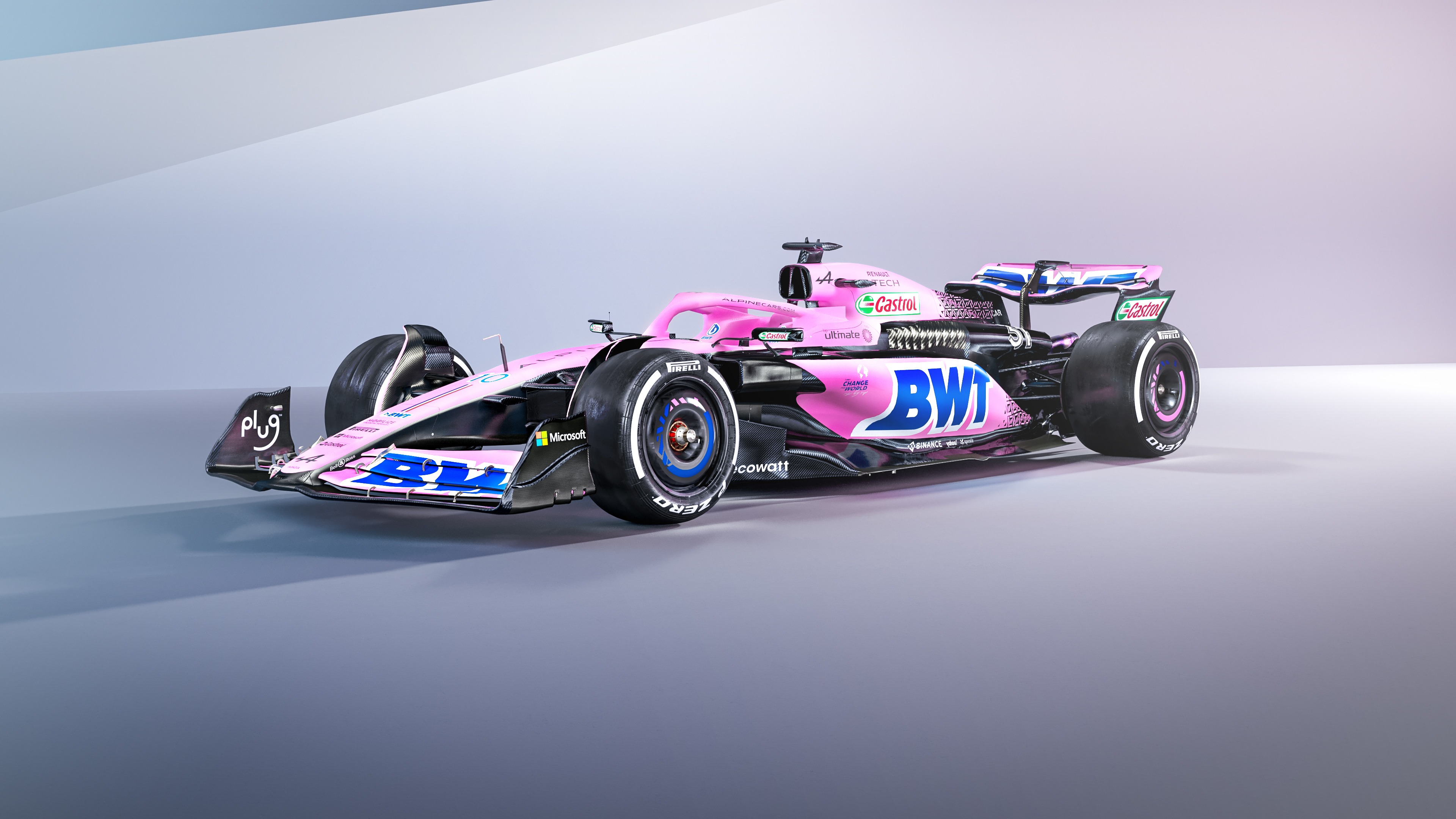 Alpine A523 Wallpaper 4K, Formula One cars, F1 Cars