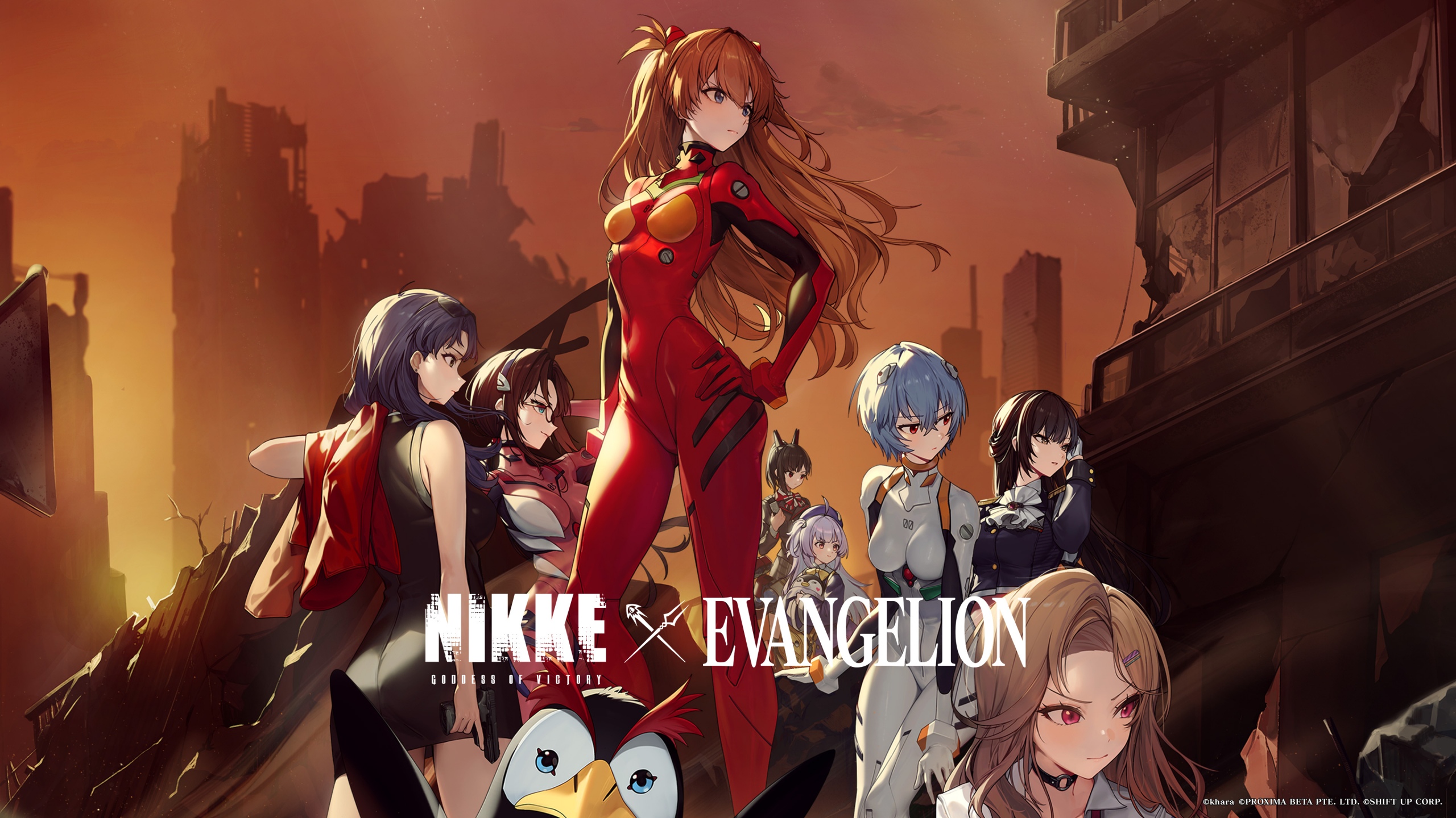 Goddess of Victory: Nikke x Evangelion Wallpaper 4K, 2025