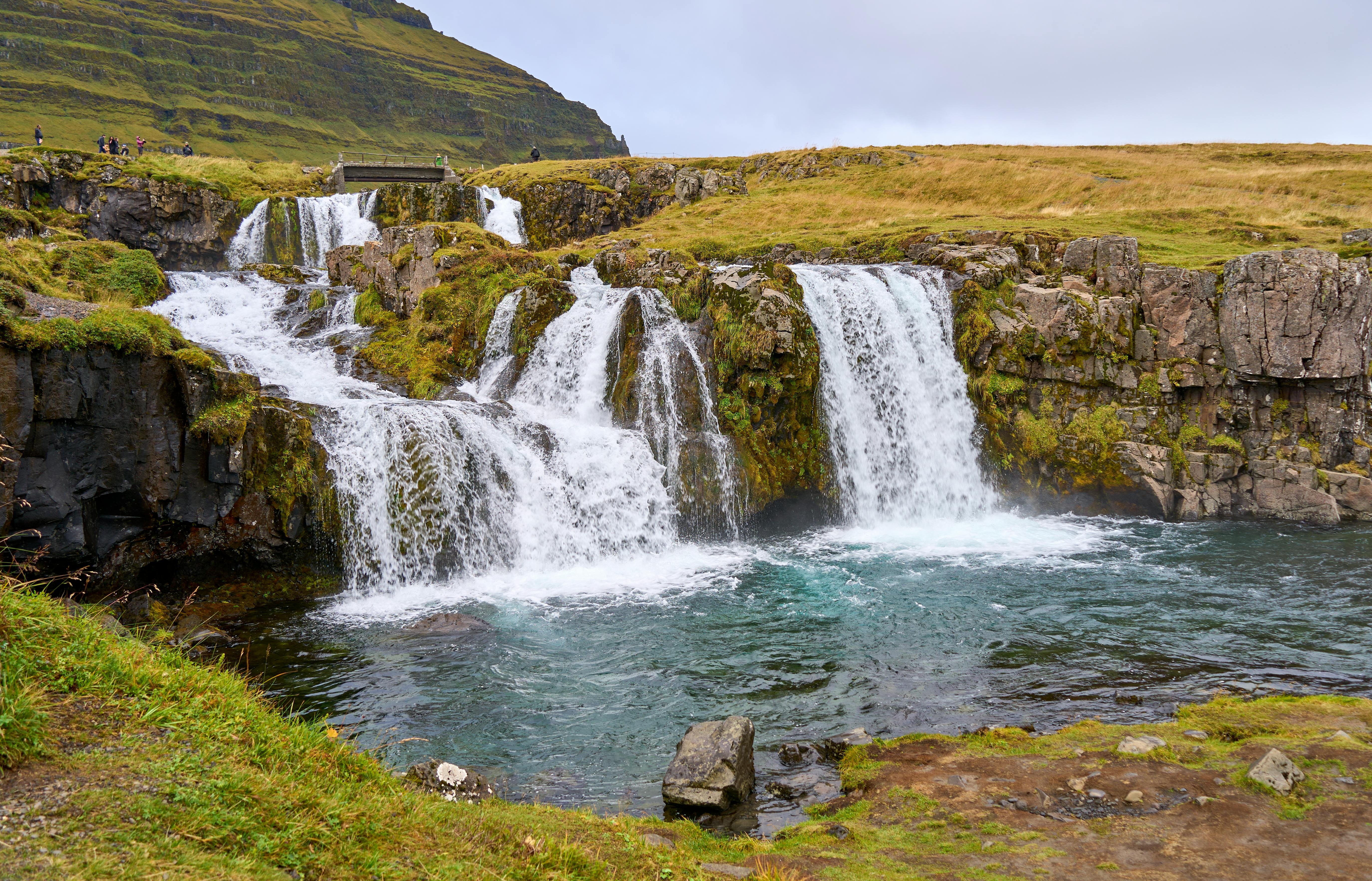 Kirkjufellsfoss Waterfall on River in Iceland · Free