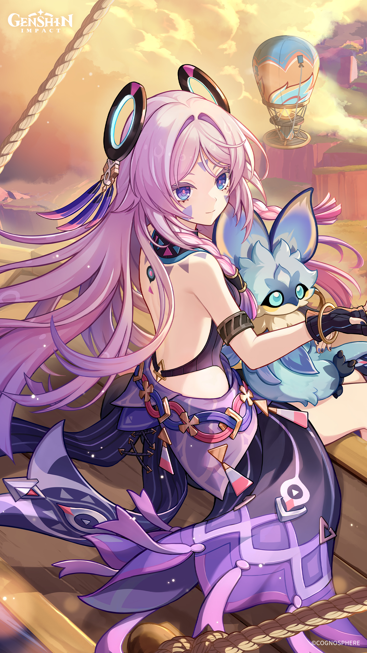 Genshin Impact January Calendar Wallpaper