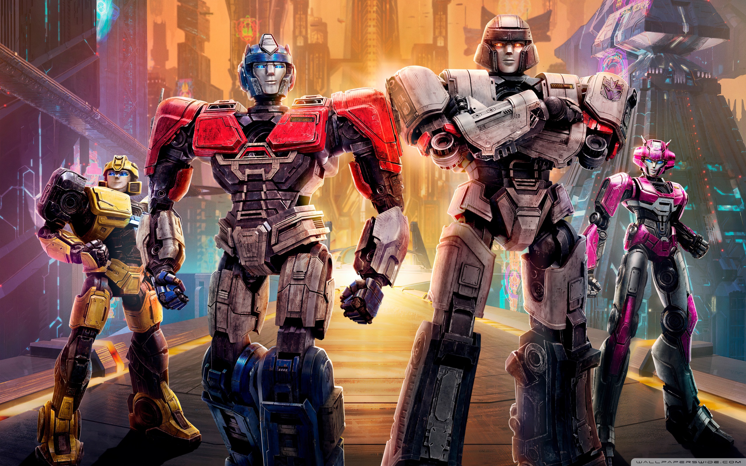 Transformers One 2024 Movie 4K UHD Wallpaper for UltraHD Desktop and TV, Widescreen and UltraWide Display, Dual Monitor