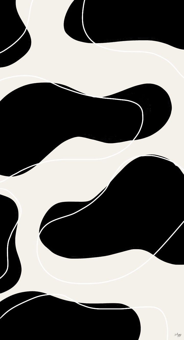 Minimalist Black and White Footprint Wallpaper