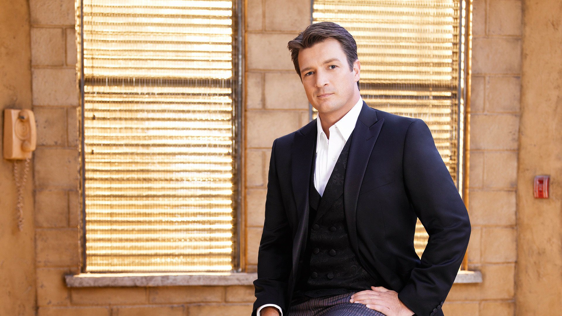Download Nathan Fillion Richard Castle TV Show Castle HD Wallpaper