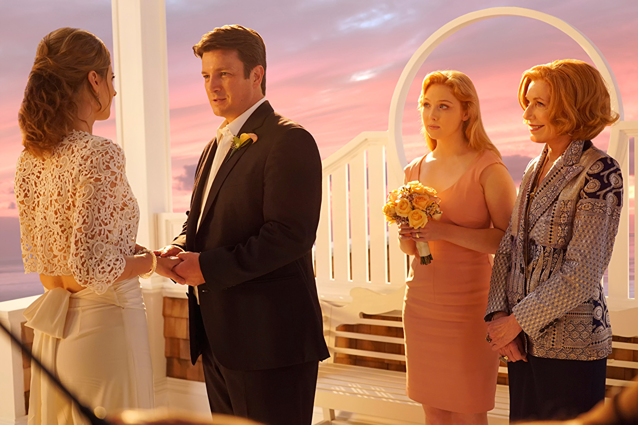 Photos noces Men Castle The Time of Our Lives Nathan Fillion Stana