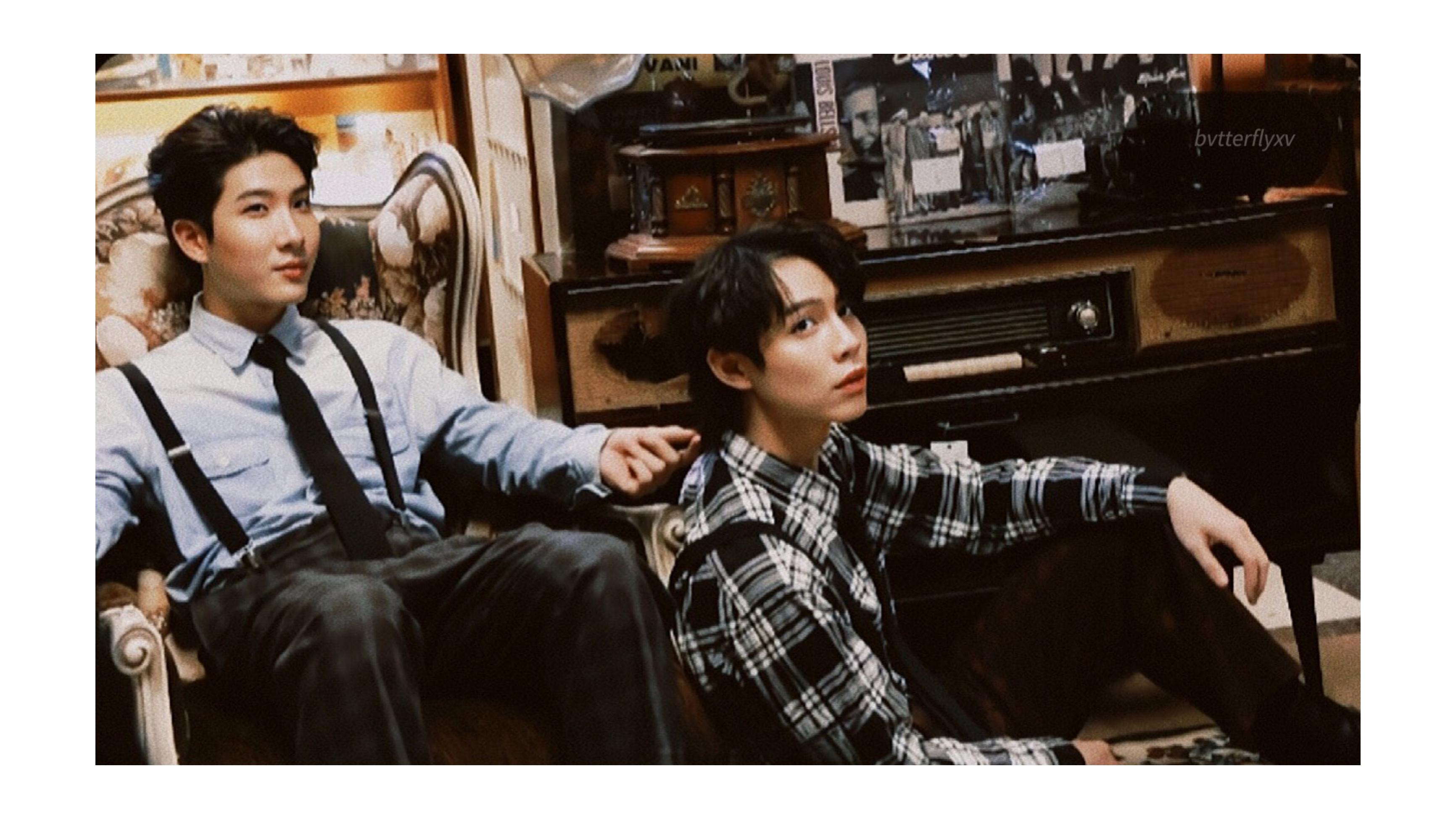 Pics of First & Khaotung from their upcoming Official Photobook Finally Begin teasers! Had to share coz they look AMAZING!!!