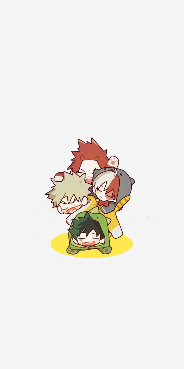 My Hero Academia Wallpaper (Midoria, Todoroki, Bakugo ve Kirishima). Academia wallpaper, Instagram photo, Photo and video