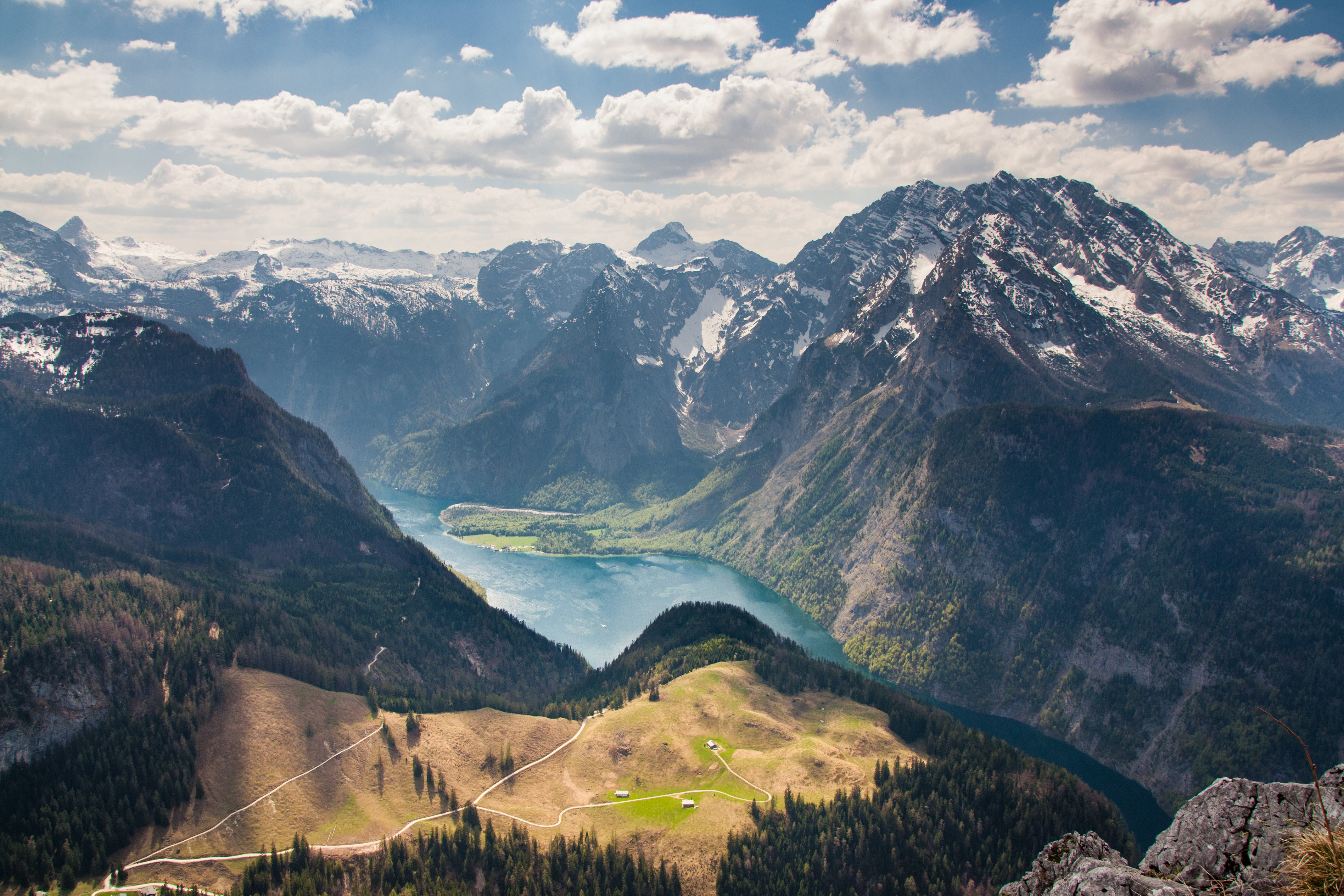 Beautiful Alpine Mountains Royalty Free