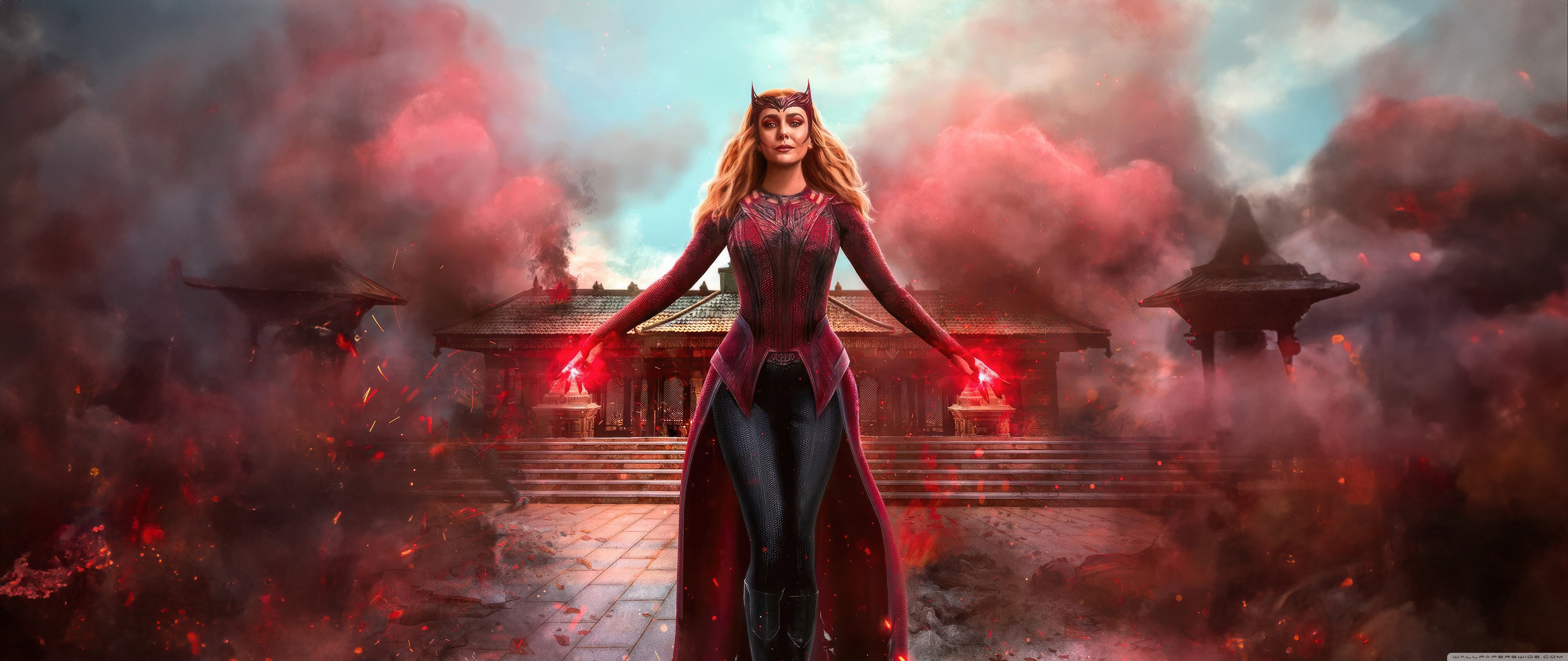Scarlet Witch Chaos Magic 4K UHD Wallpaper for UltraHD Desktop and TV, Widescreen and UltraWide Display, Smartphone and Tablet Devices