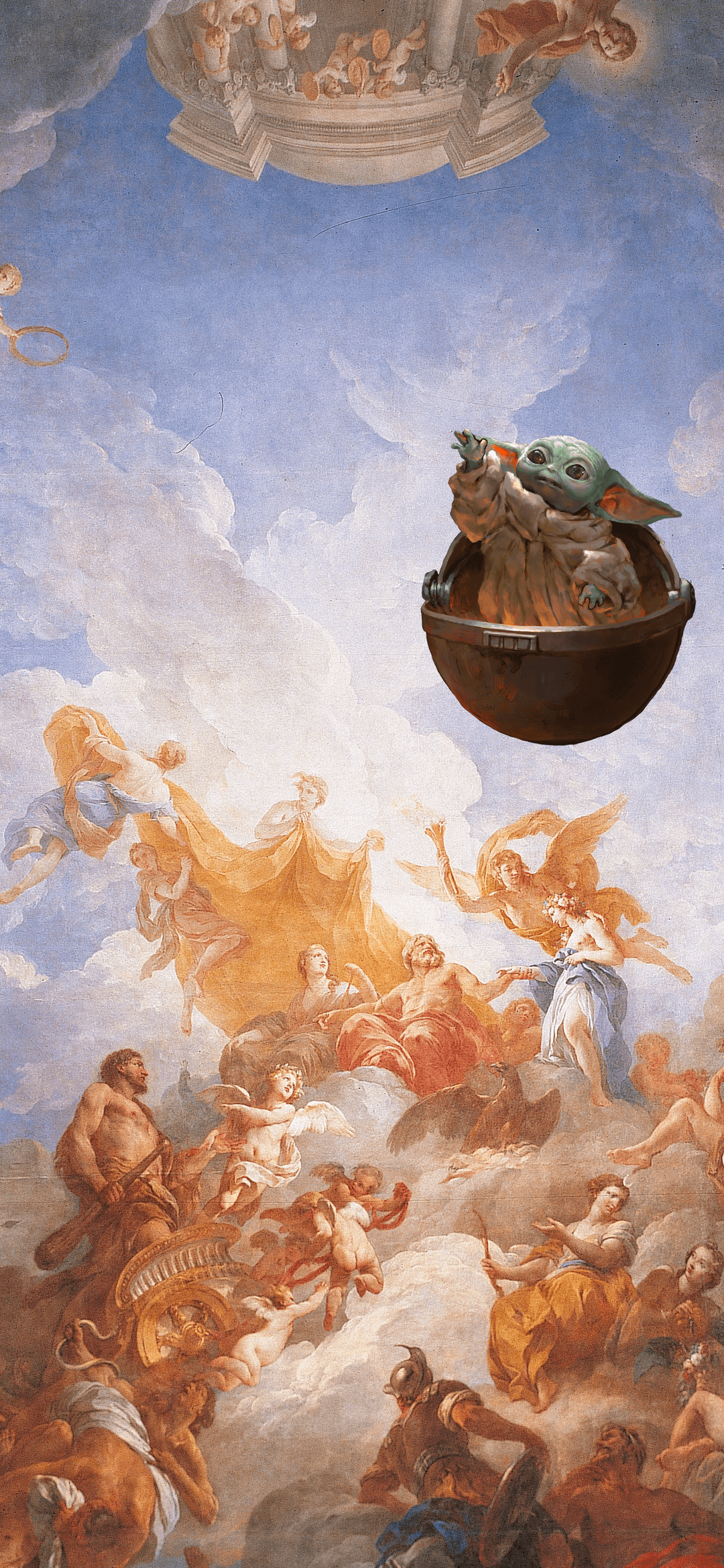 My iteration of Renaissance Baby Yoda (1440 x 3120)