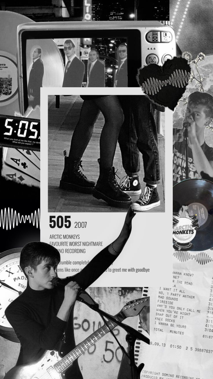 Arctic Monkeys 505 #arcticmonkeys #iwannabeyours #rumine #blackandwhite #bw #moodboard #aesthetic #music #grunge #alexturner