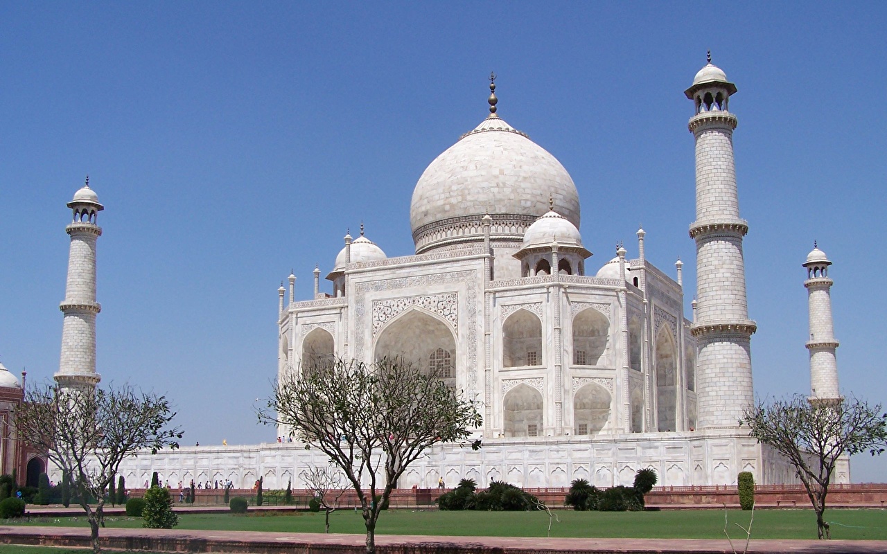 Desktop Wallpaper Taj Mahal Mosque Cities Famous buildings