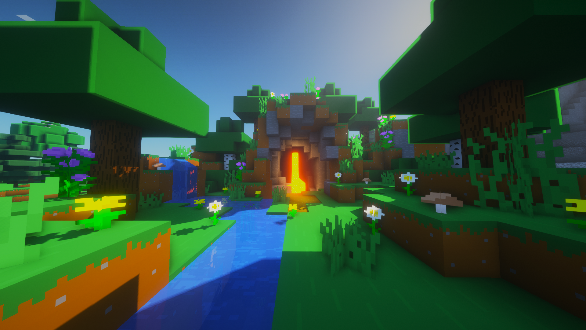 I built the minecraft launcher wallpaper