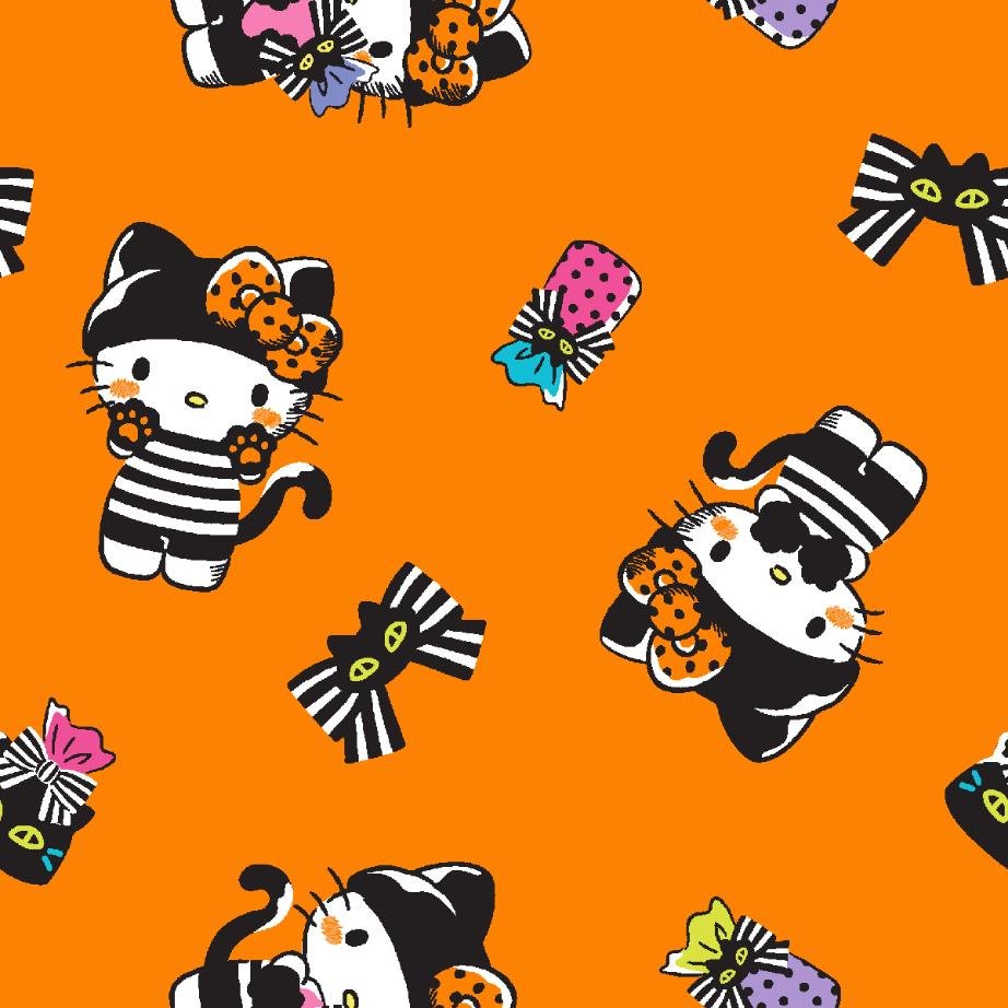 Hello Kitty 79309 Halloween Bows Orange