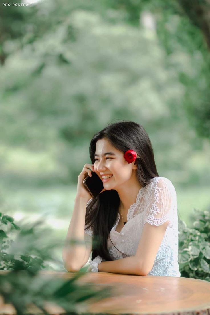 Solo portrait with Burmese dress ideas. myanmar dress design, beautiful thai women, photohop for photographers