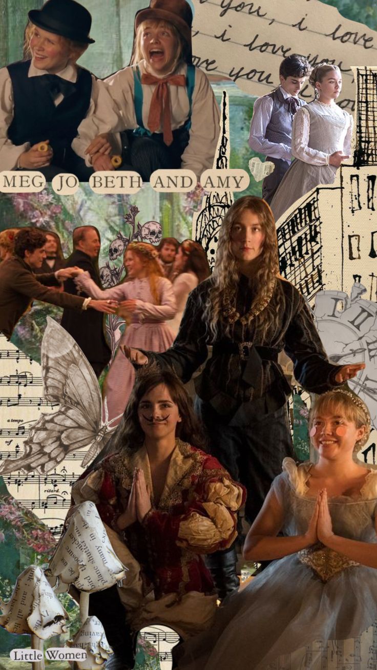 little women #littlewomen #collage #marchsisters