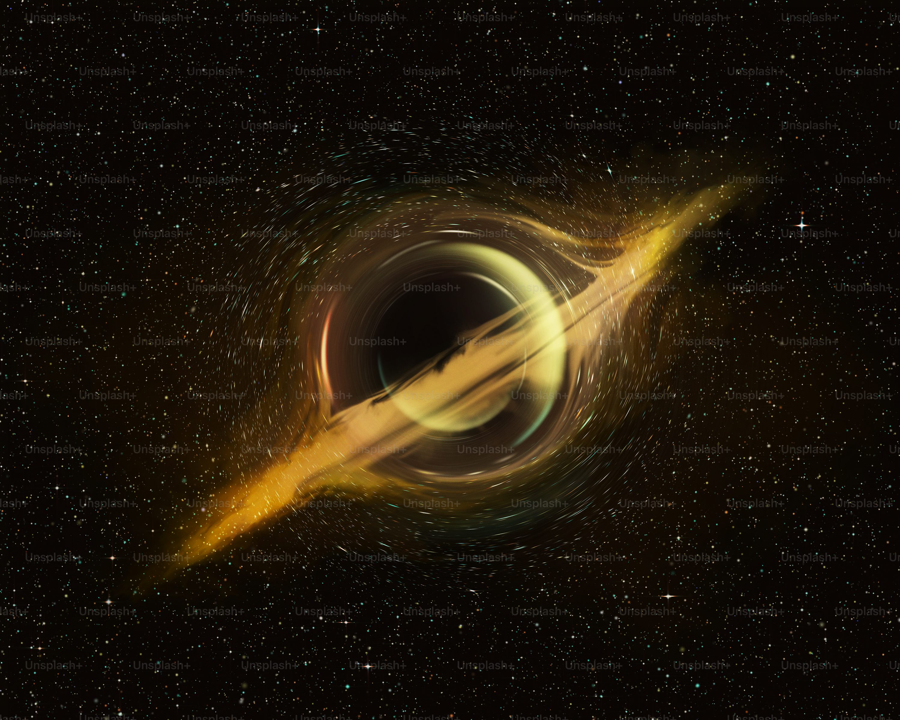 An image of a black hole in the sky photo
