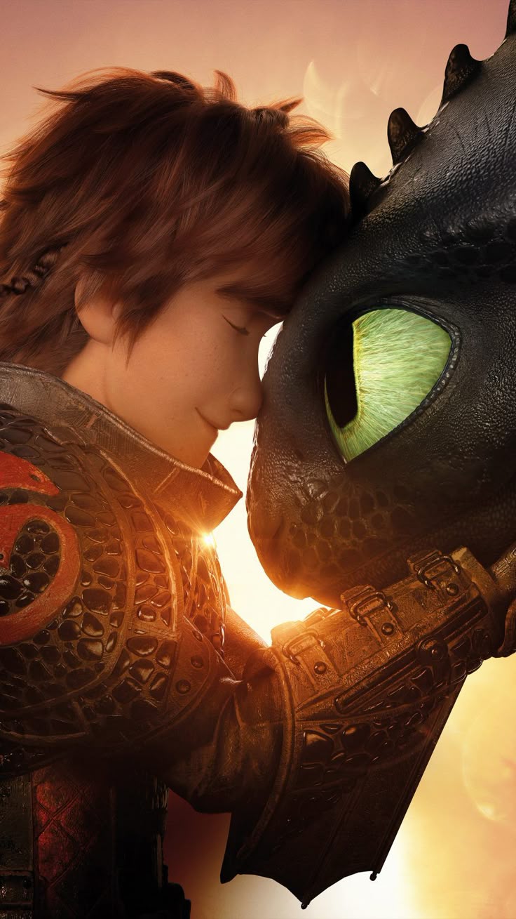 Hiccup Night Fury Toothless How To Train Your Dragon 3 4K Ultra HD Mobile Wallpaper for iPhone & Android
