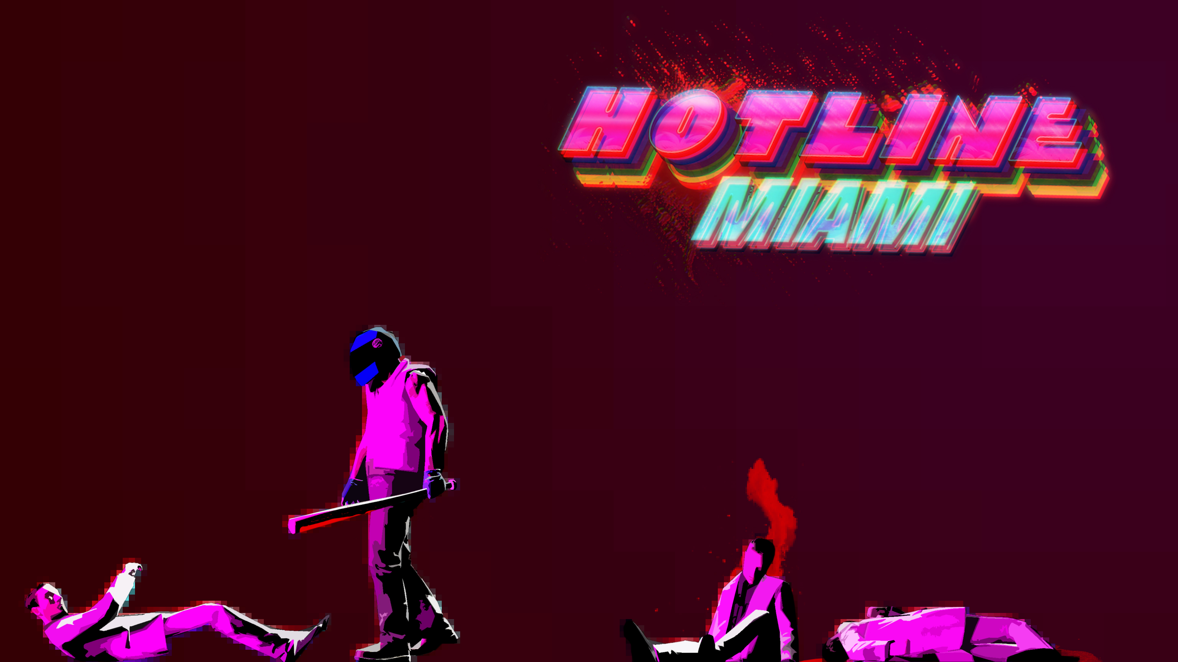 Hotline Miami Game Art HD Wallpaper