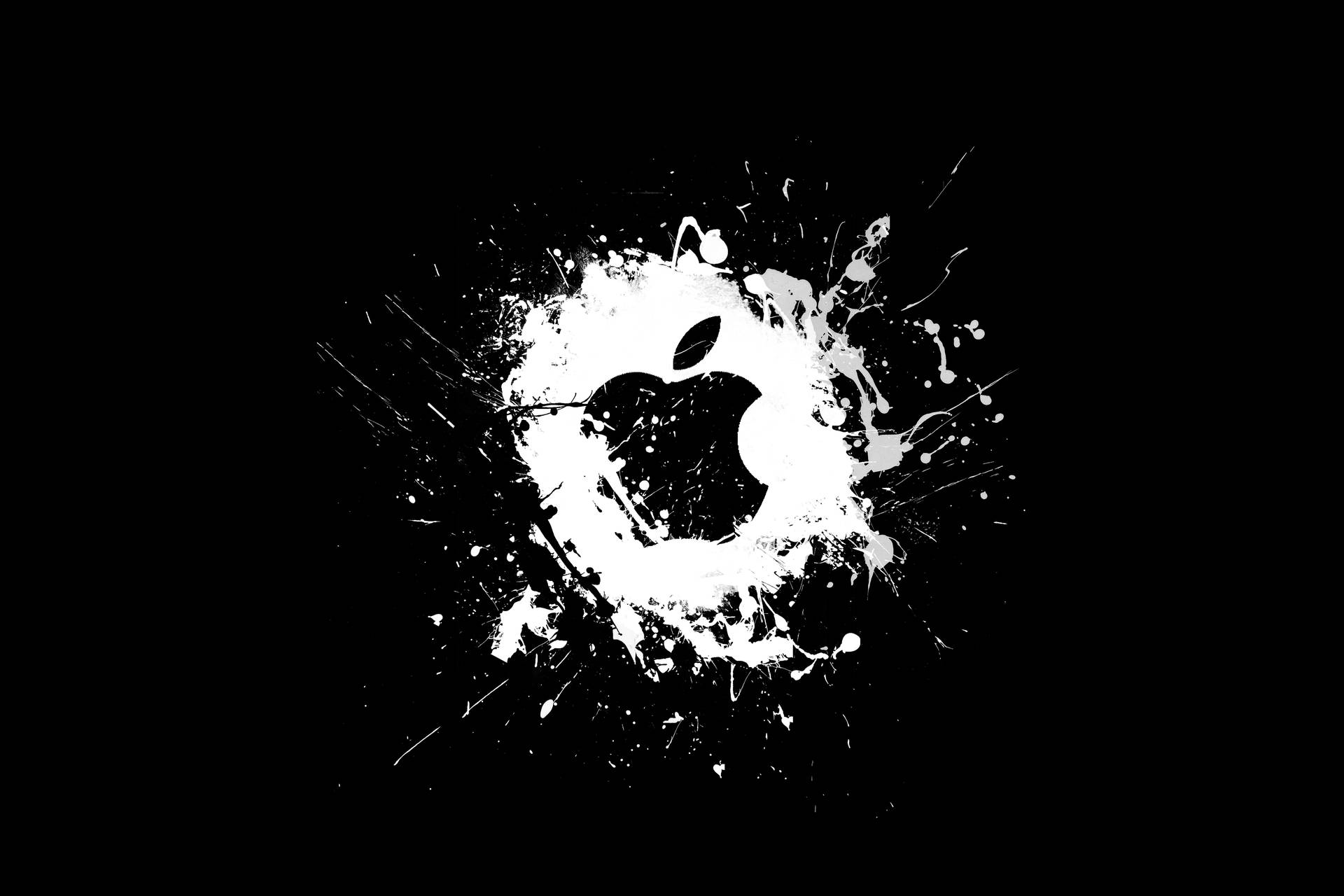 Download Modern Black Apple Logo 4k Wallpaper