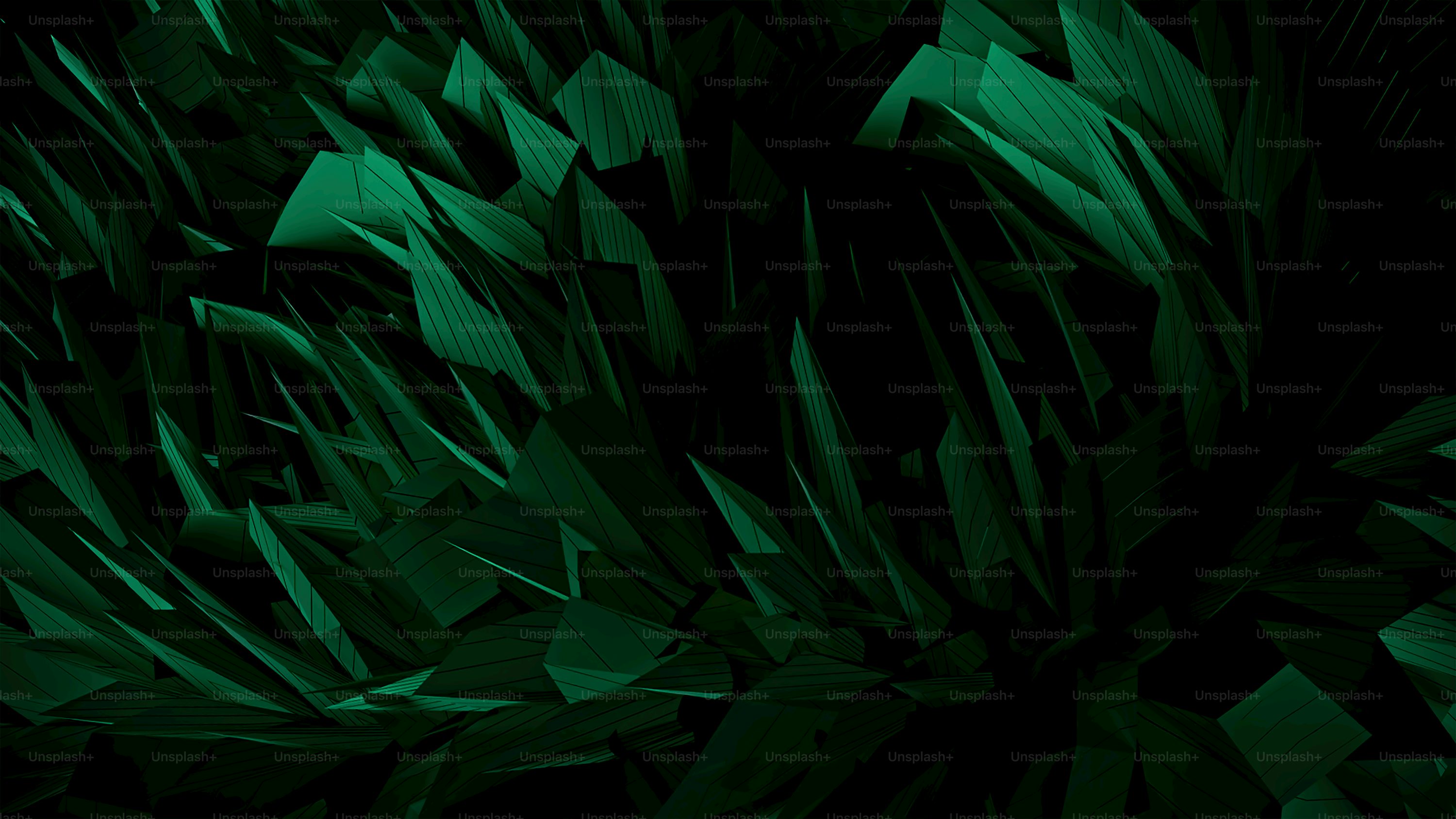 A green background with a bunch of leaves photo