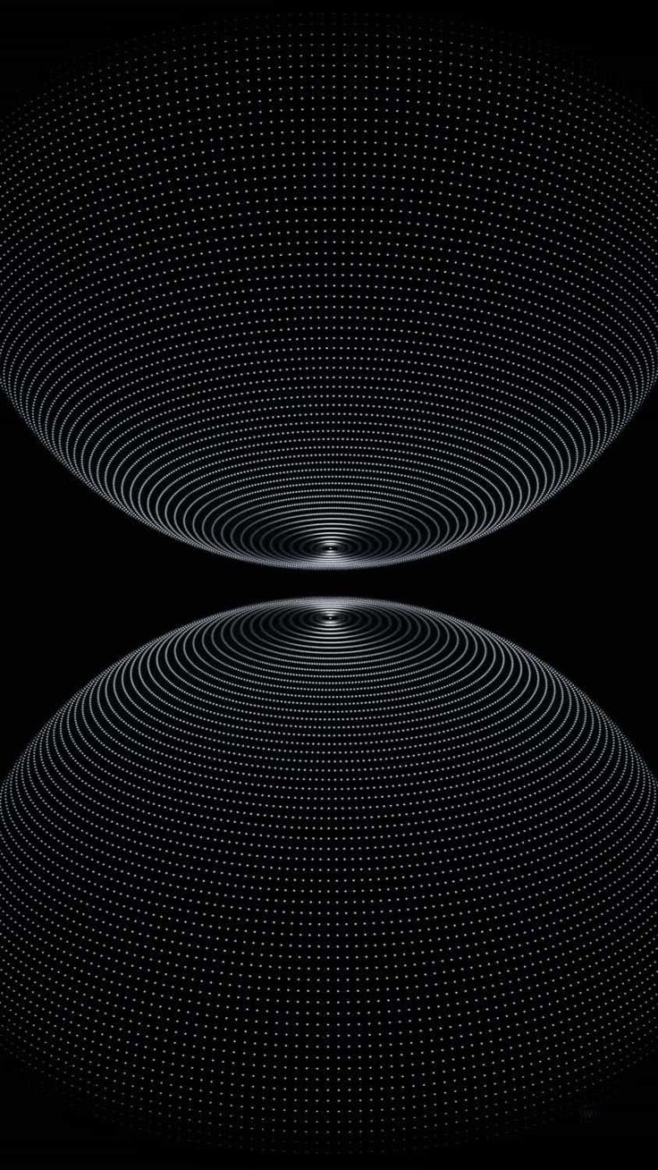 iPhone 16 Pro Max Dark Black Spheres Wallpaper