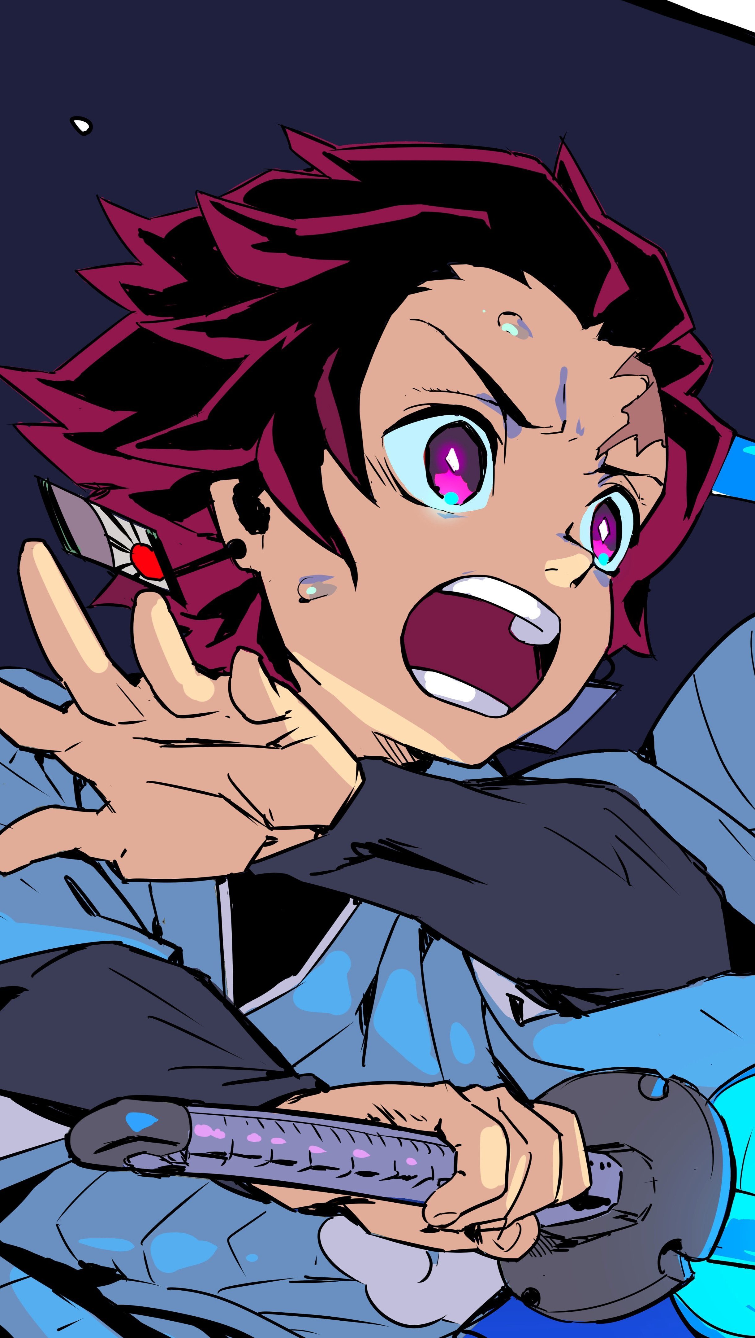 Tanjiro Kamado from Demon Slayer Anime Wallpaper 8k for iPhone and Mobile Phone