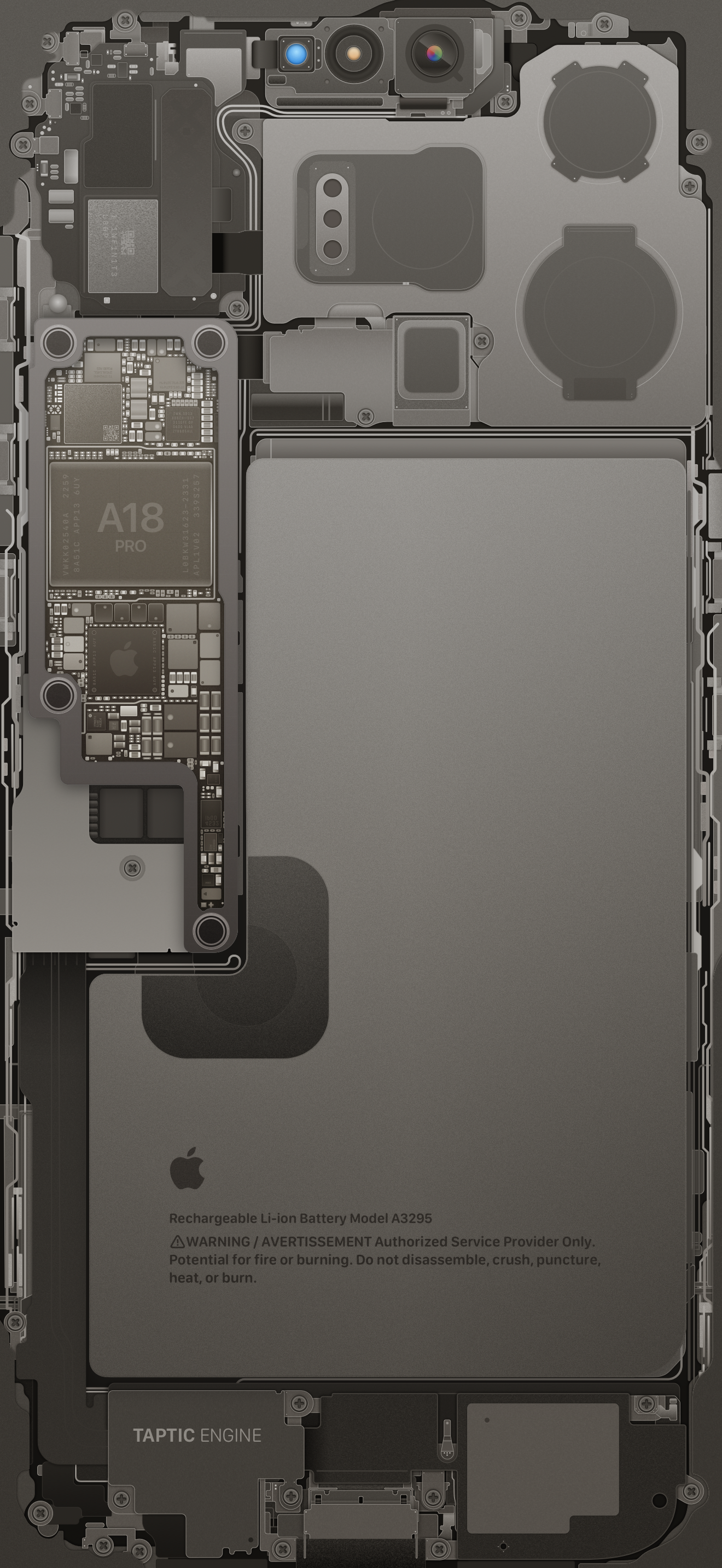 iPhone 16 Pro & Pro Max Internals Wallpaper