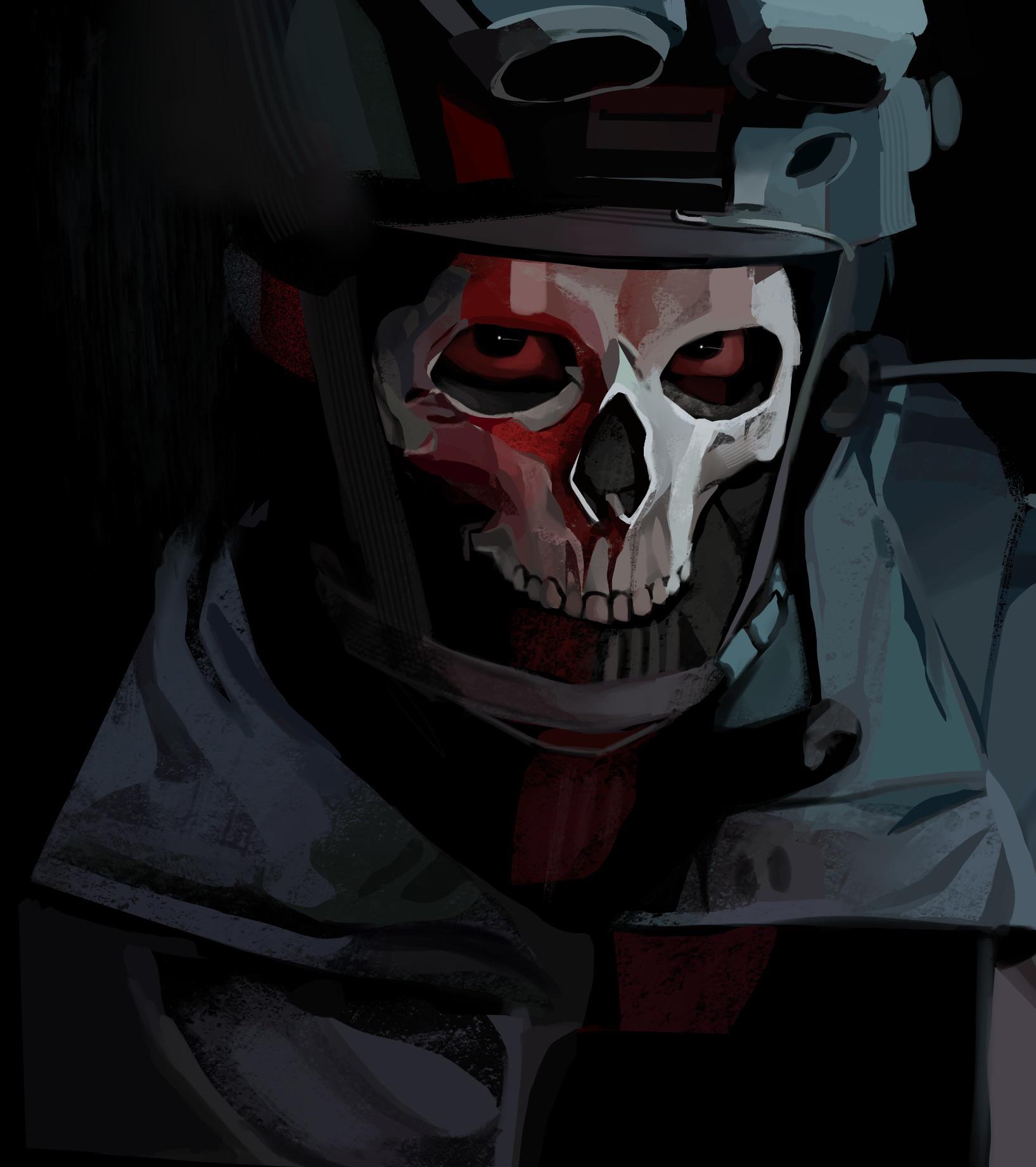 Simon (Ghost) Riley, done on procreate