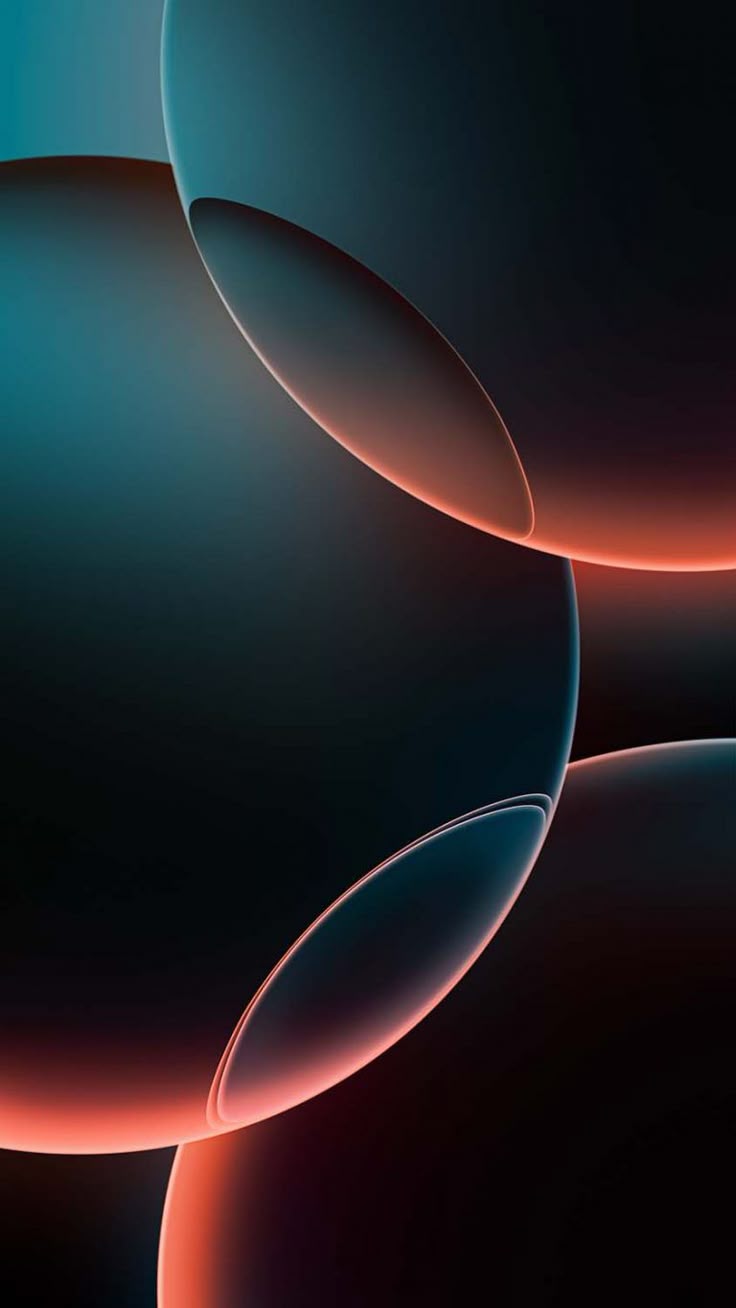 iPhone 16 Pro Dark Red Circles Wallpaper