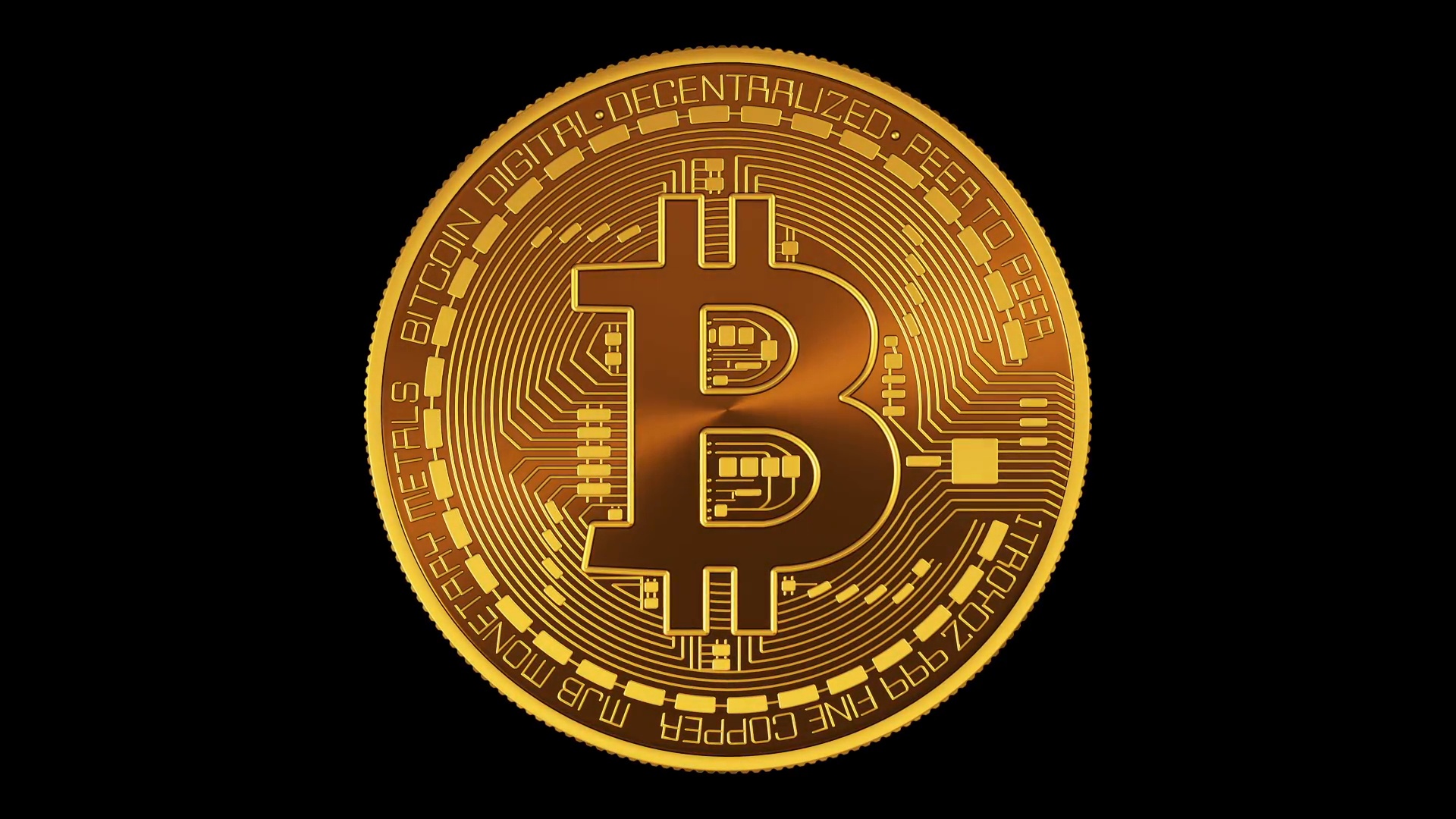Wallpaper Black, Black, Fon, Coin, Bitcoin, Btc For Mobile And Desktop, Section Hi Tech, Resolution 1920x1080