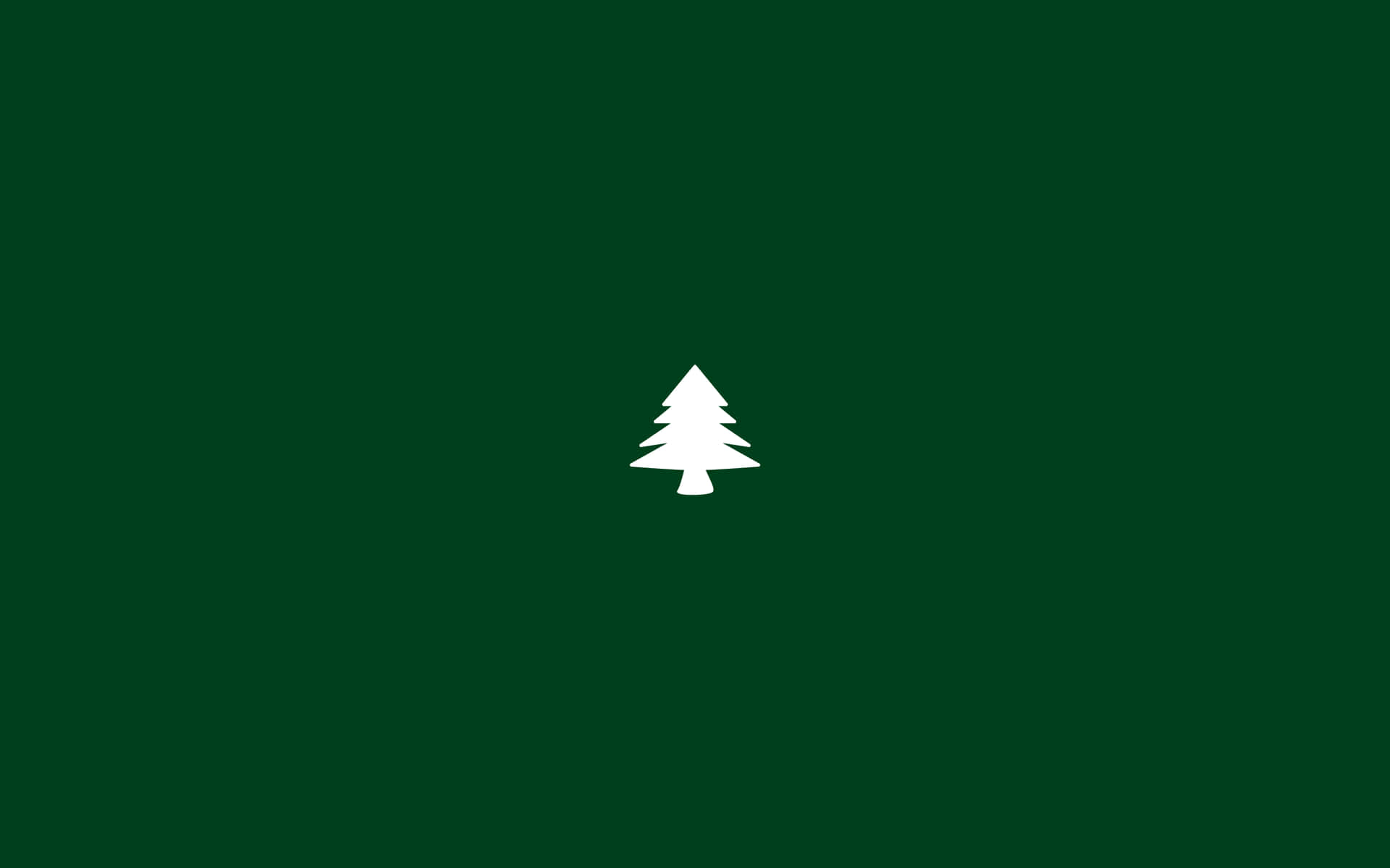 Download Minimalist Christmas Desktop Green Wallpaper