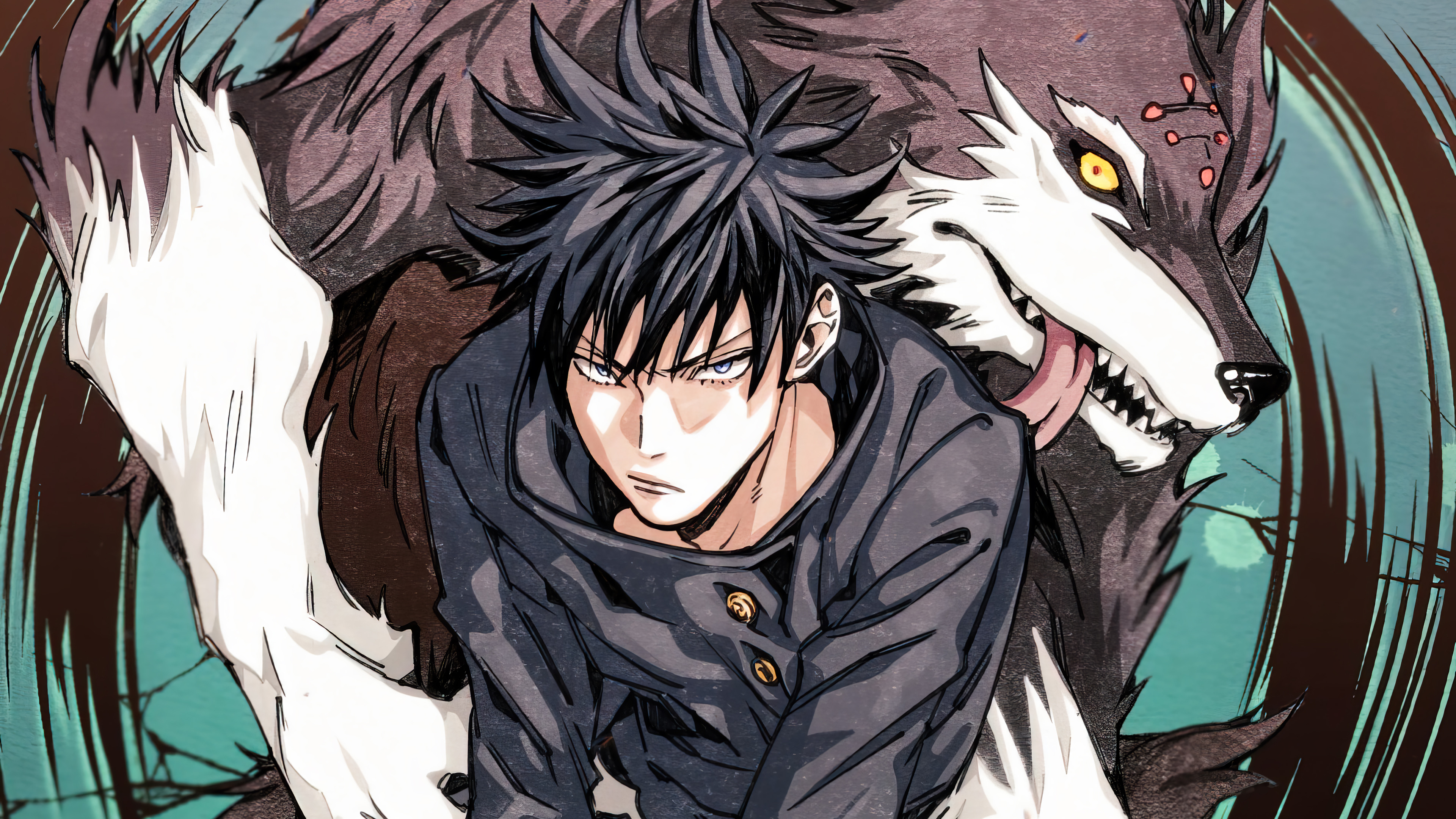 Megumi Fushiguro 4K Ultra HD Wallpaper. Jujutsu Kaisen Anime Art