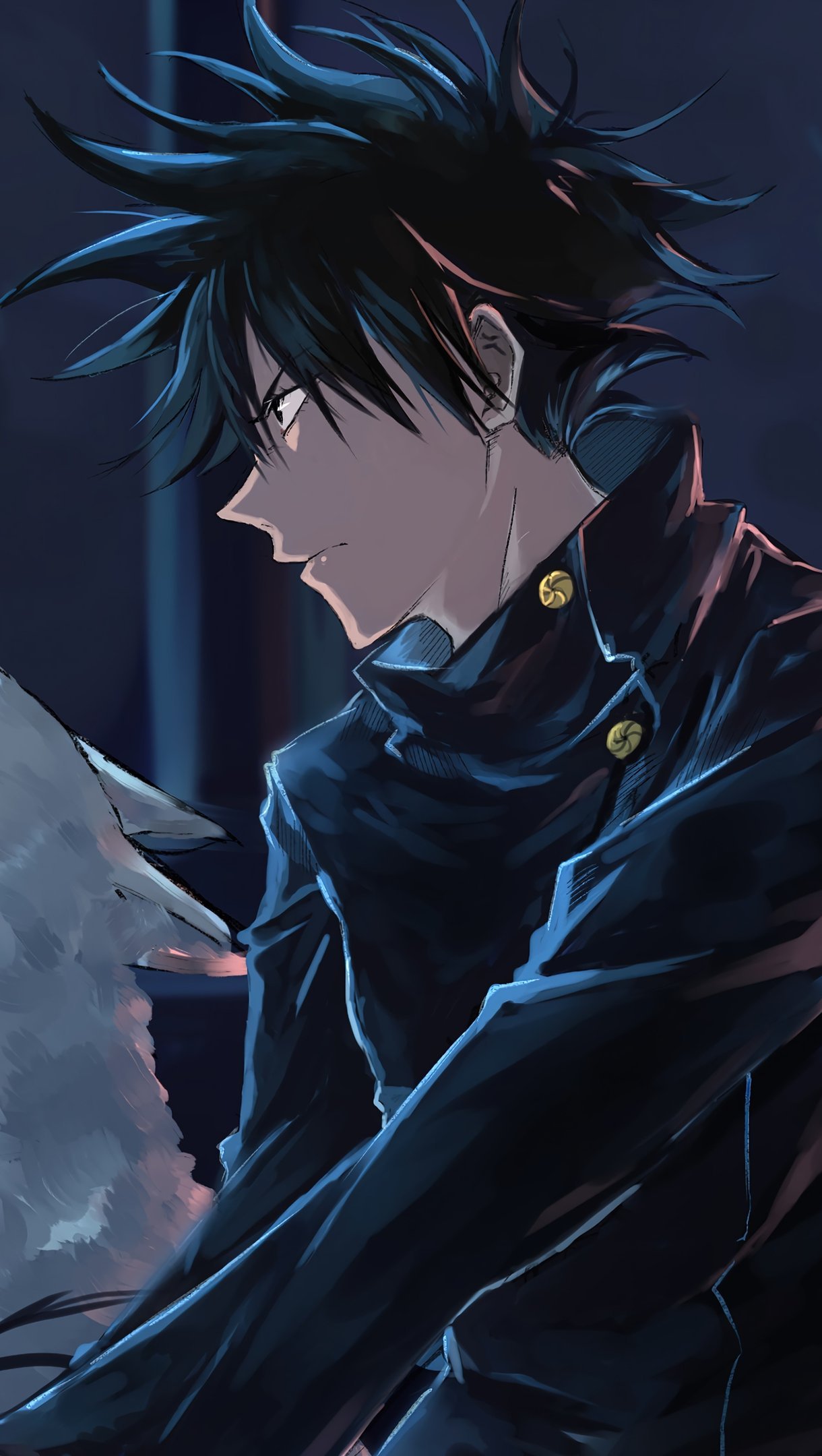 Megumi Fushiguro from Jujutsu Kaisen Anime Wallpaper 4K for iPhone and Mobile Phone