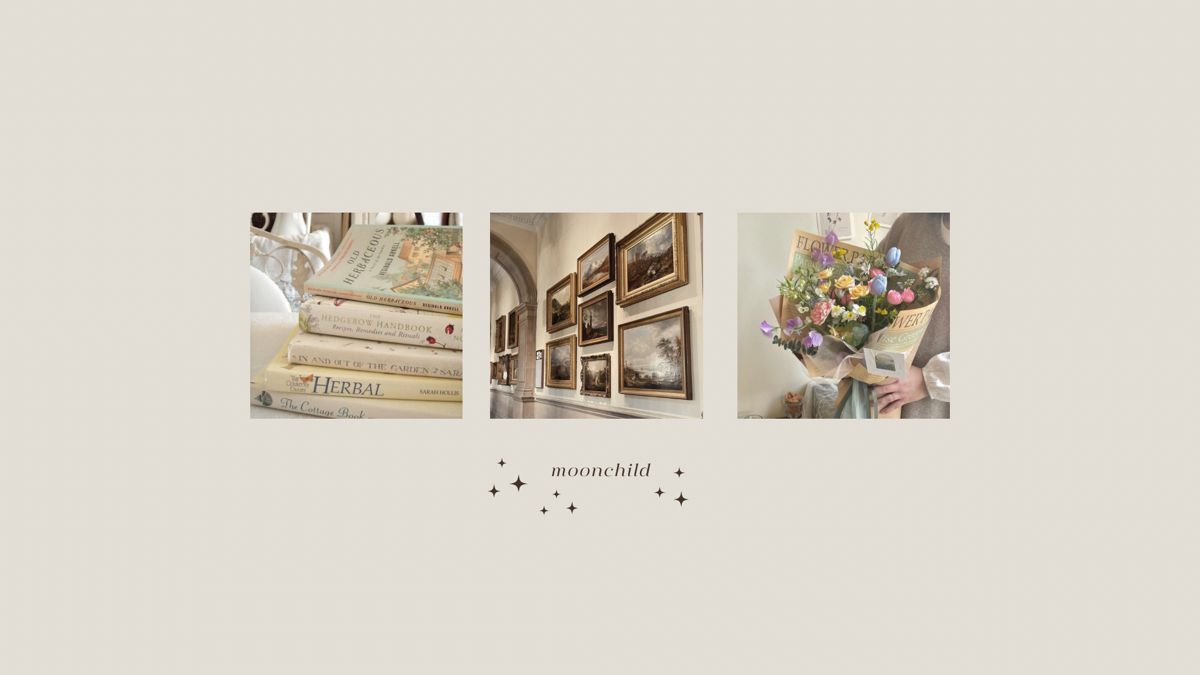 Light academia desktop wallpaper