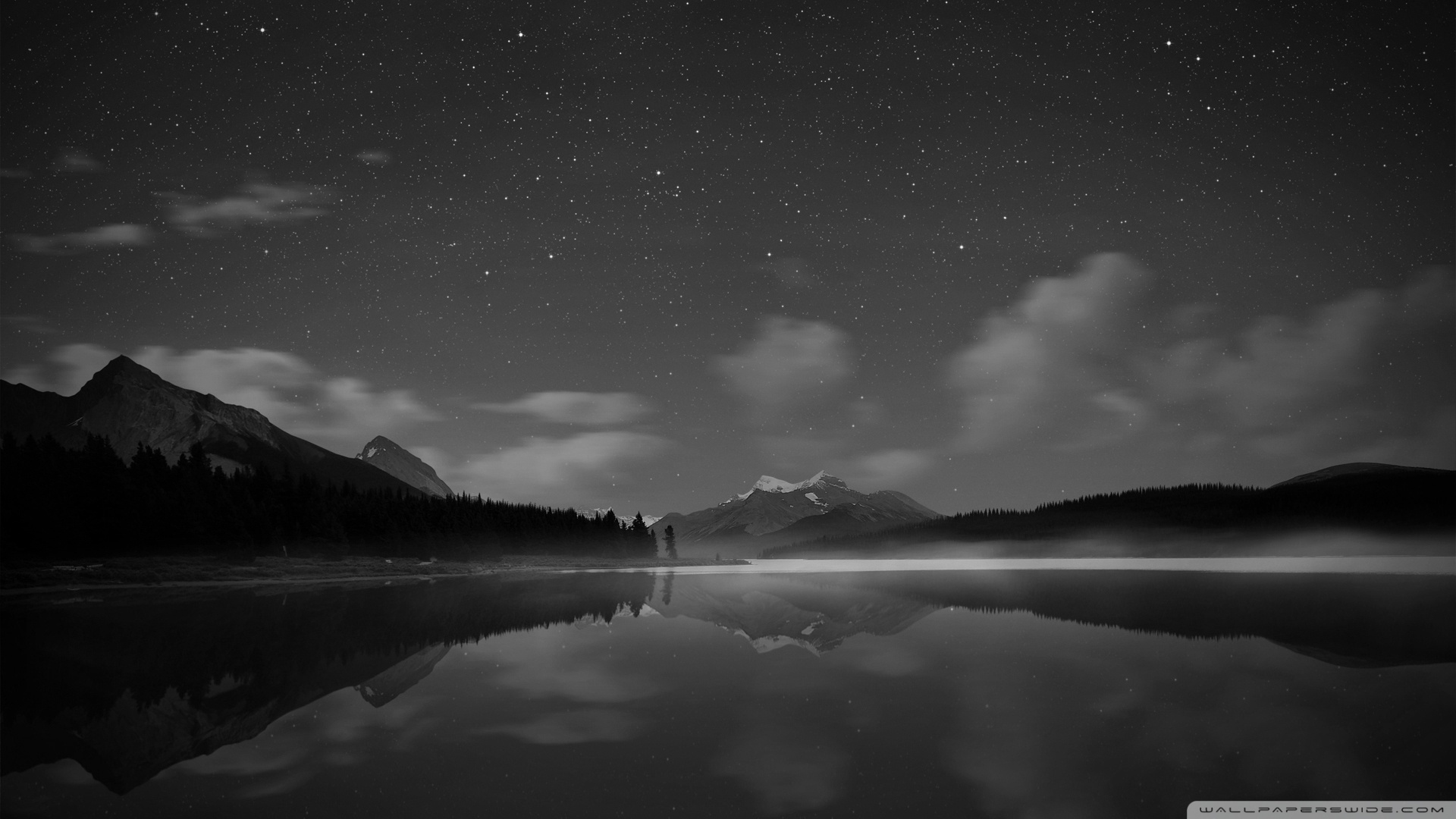 Starry Sky Monochrome 4K UHD Wallpaper for UltraHD Desktop and TV, Widescreen and UltraWide Display, Smartphone and Tablet Devices