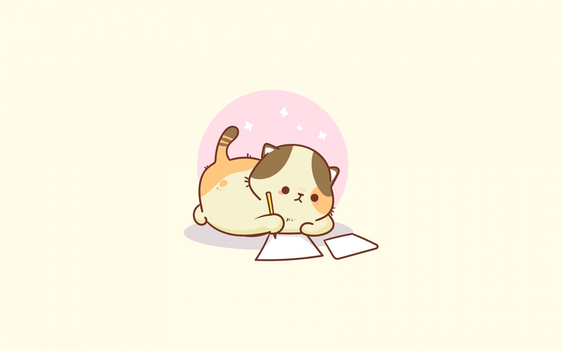 Kawaii cat Wallpaper 4K, Sad cat, Cute Cat