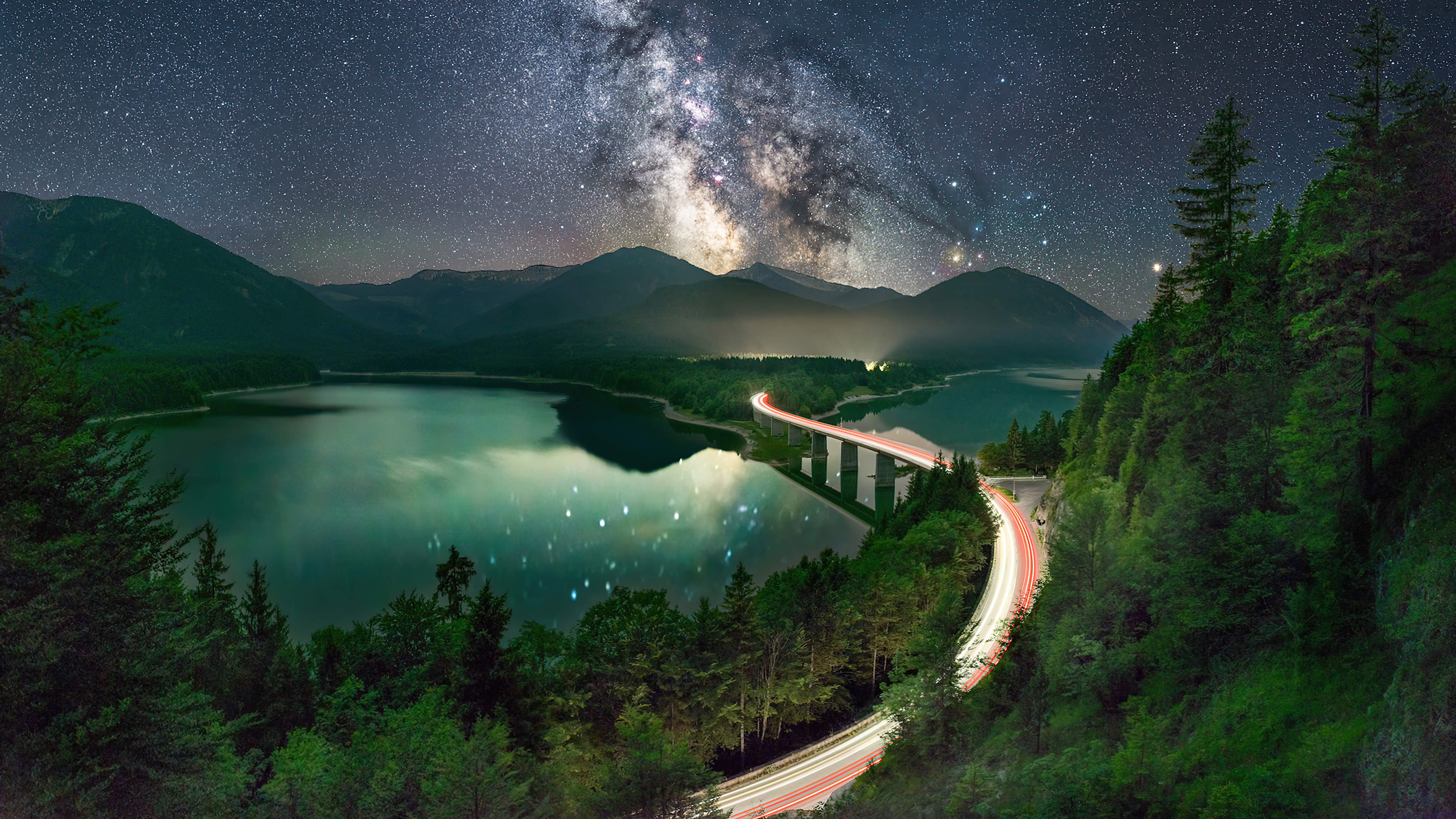 Milky Way Road Long Exposure 5k Wallpaper, HD Nature Wallpaper, 4k Wallpaper Image, Background, Photos and Picture