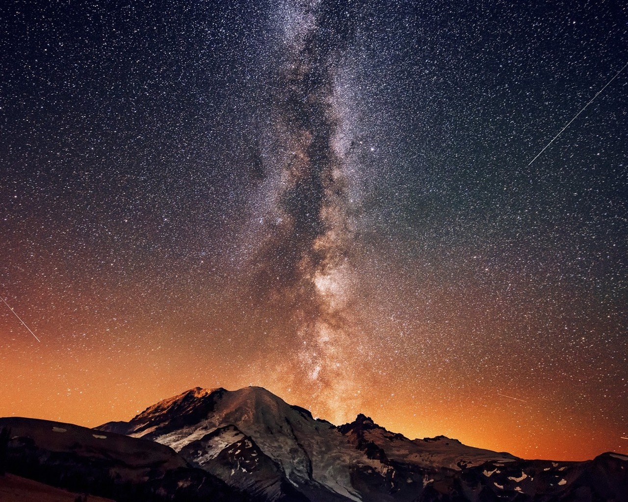 Milky Way At Night Nature HD Wallpaper