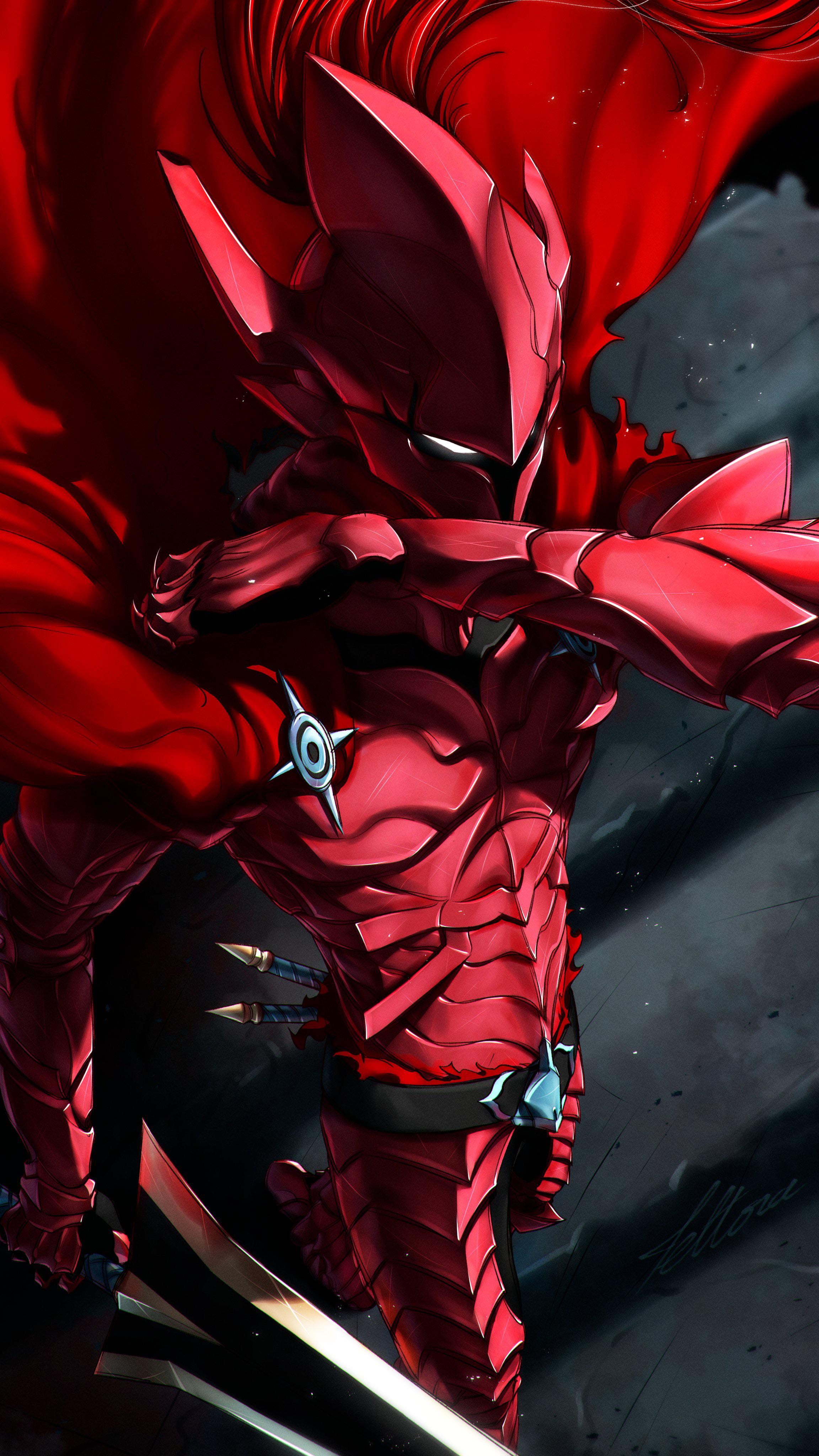 Blood Red Commander Igris. By Me @Tettora_Draws