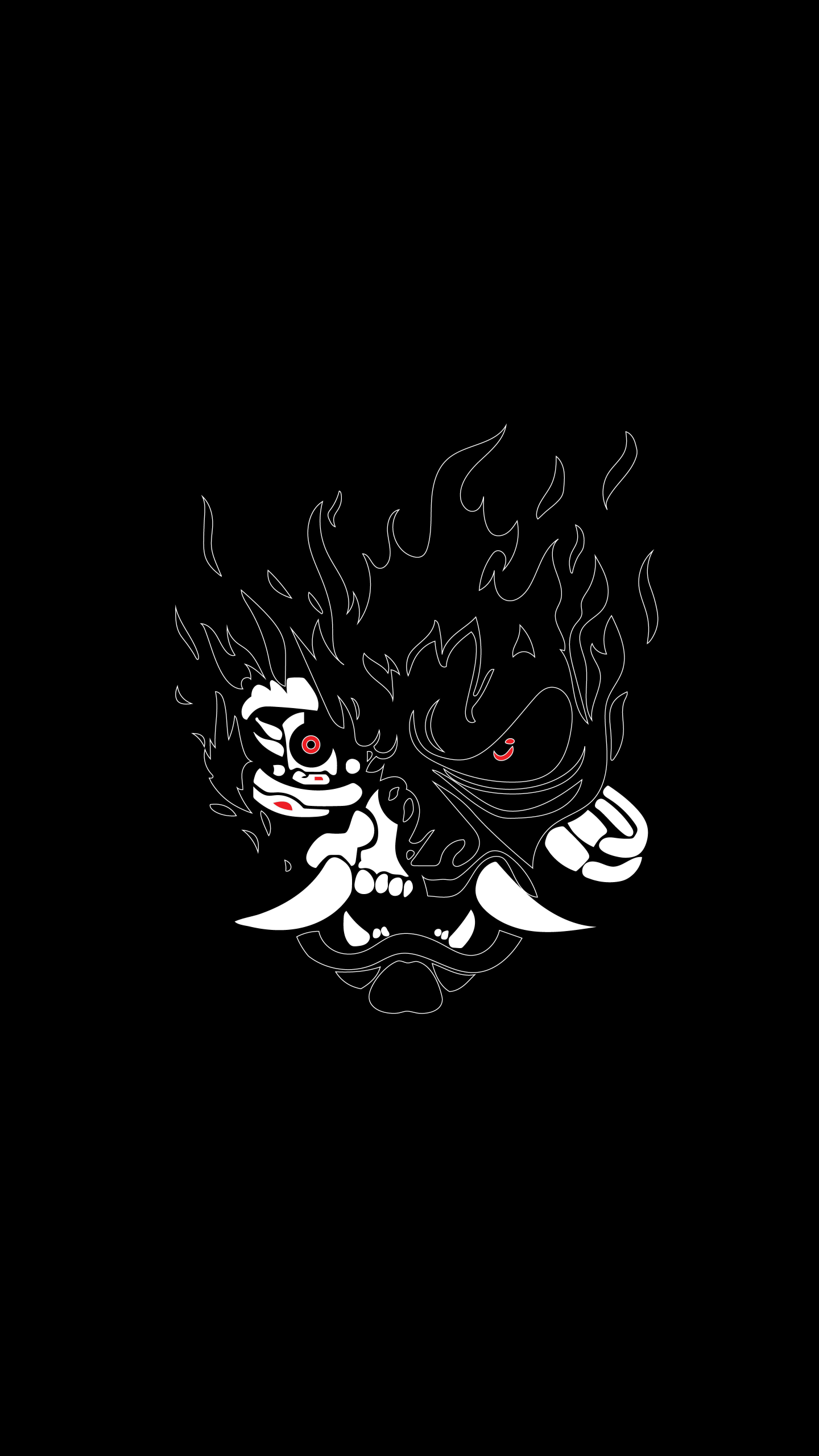 Cyberpunk 2077 Samurai Logo 8K AMOLED Wallpaper