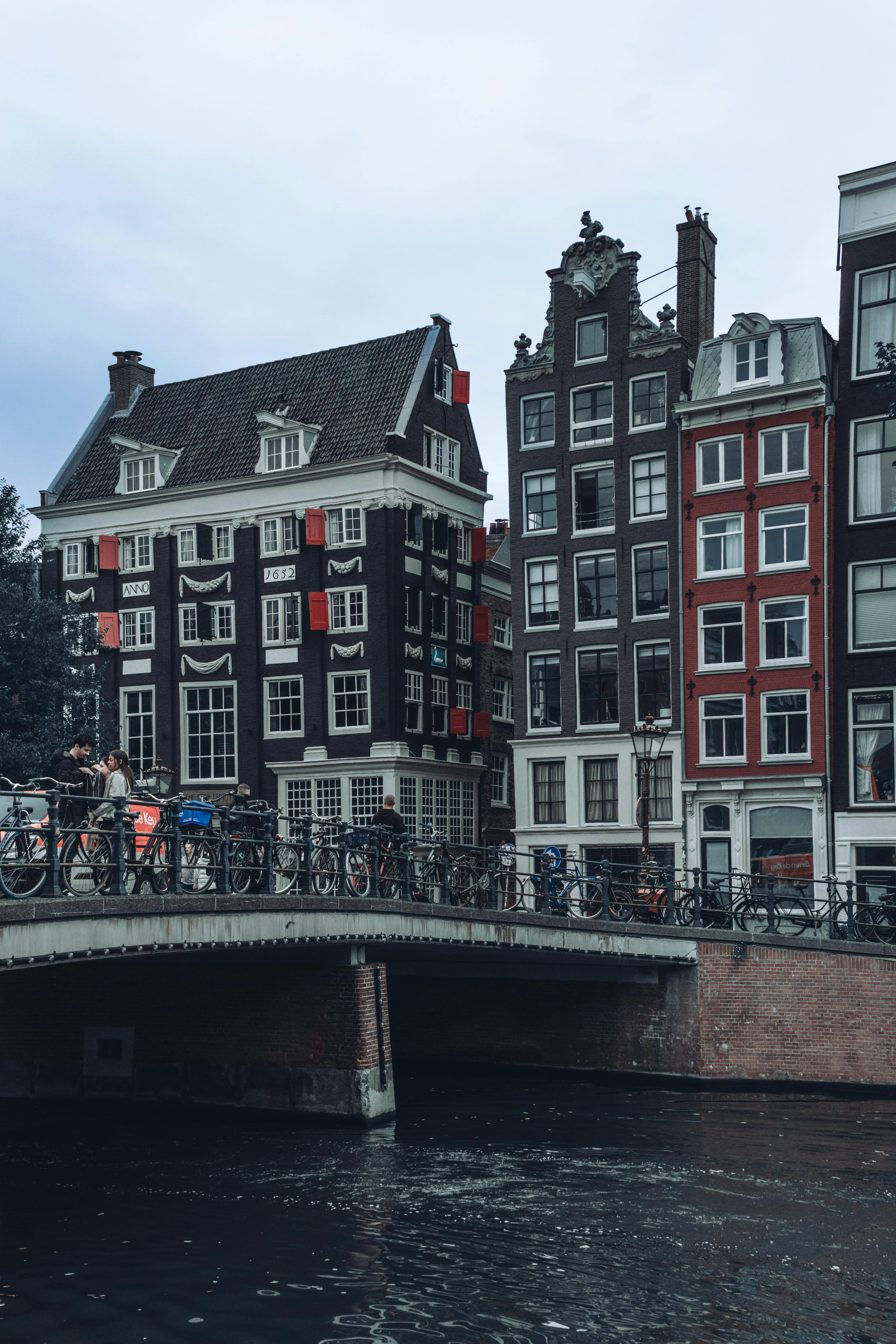 Bridge and Tenements in Amsterdam · Free