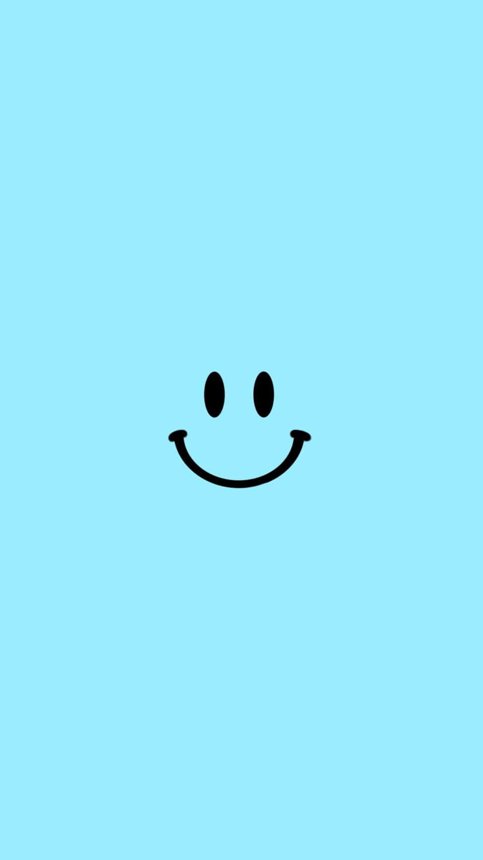Download Blue Background Smiley Face Wallpaper