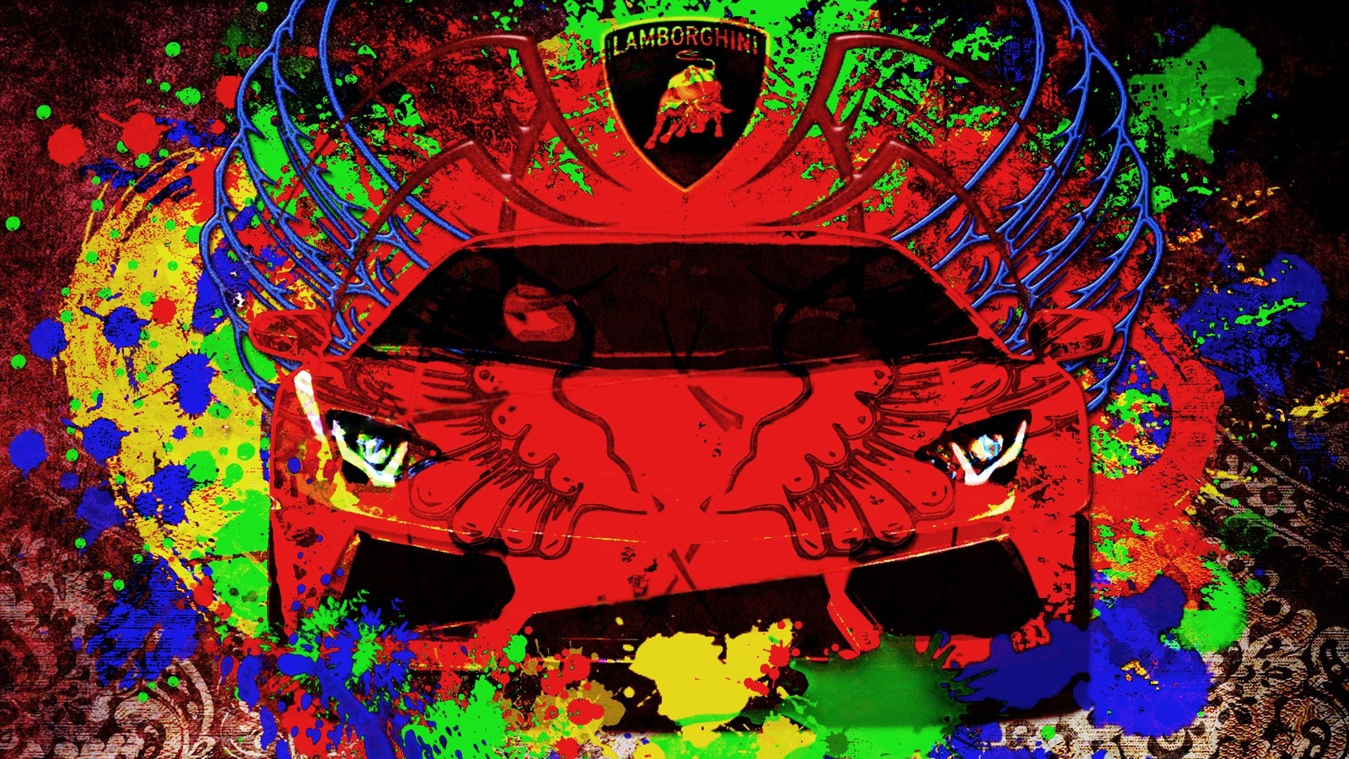 Graffiti. Auto. Spray. Grunge