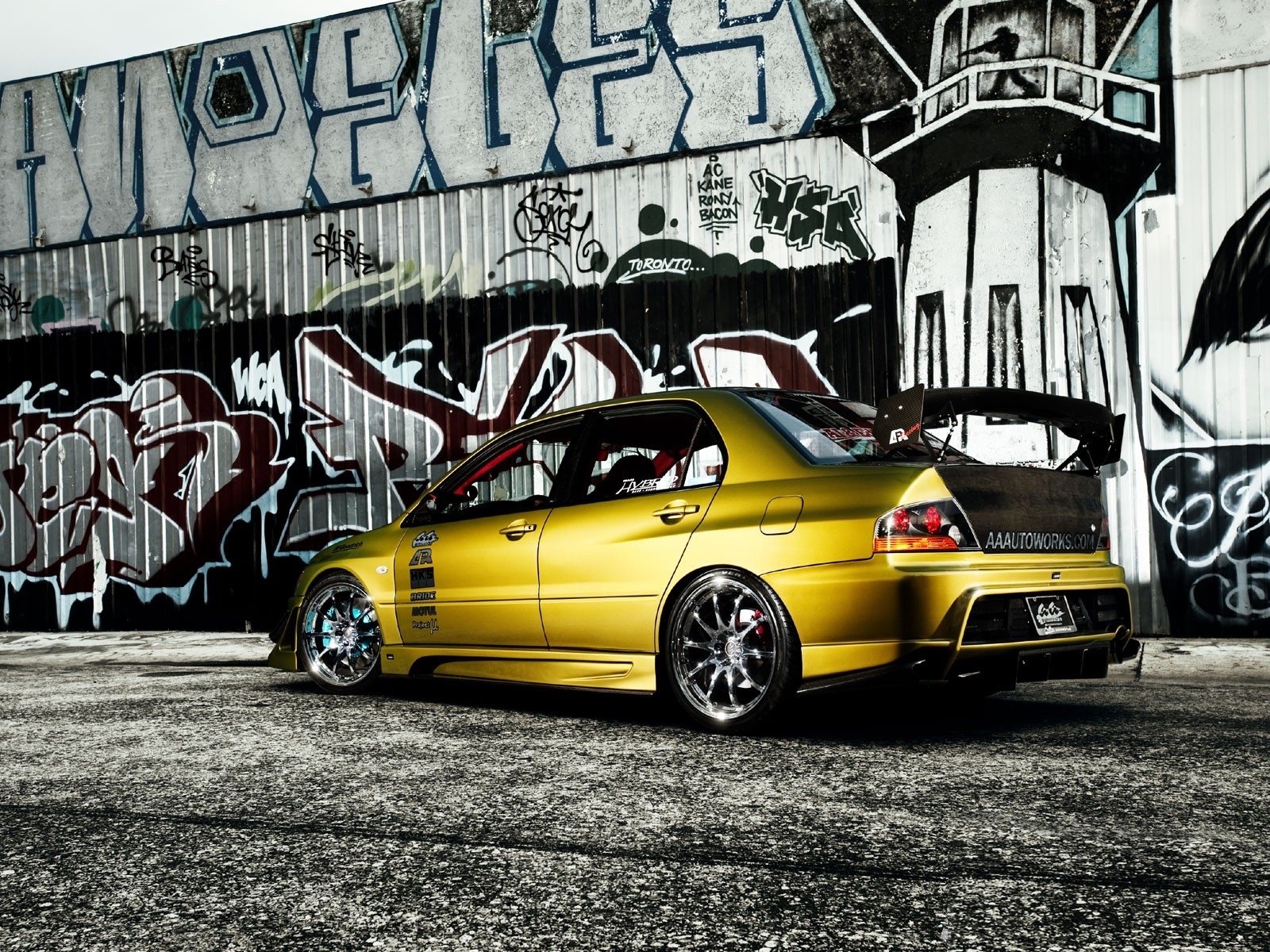 cars, Graffiti, Vehicles, Mitsubishi, Lancer, Evolution, Tuning Wallpaper HD / Desktop and Mobile Background