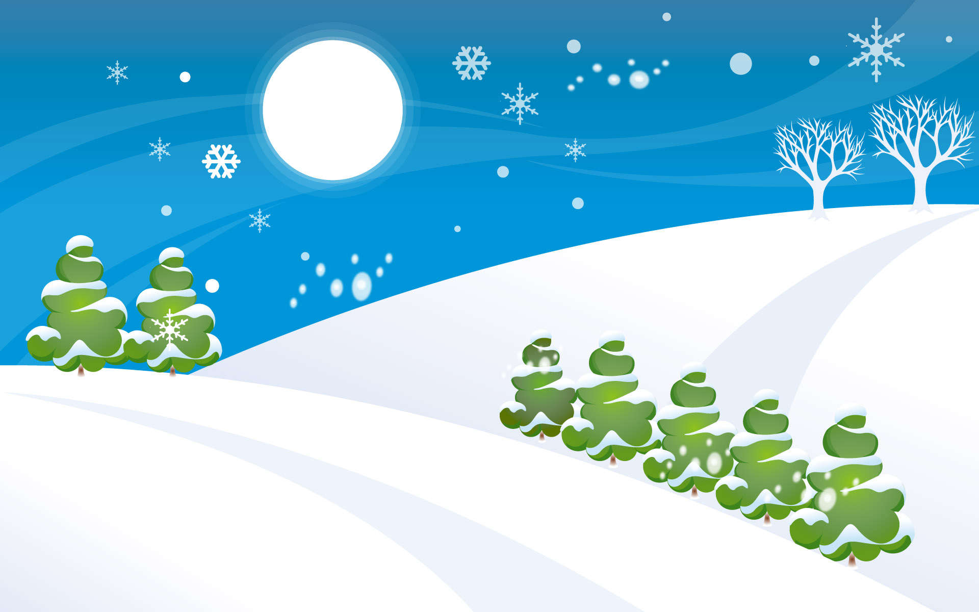 Simple Christmas Snow World, High Definition, High Quality, Widescreen