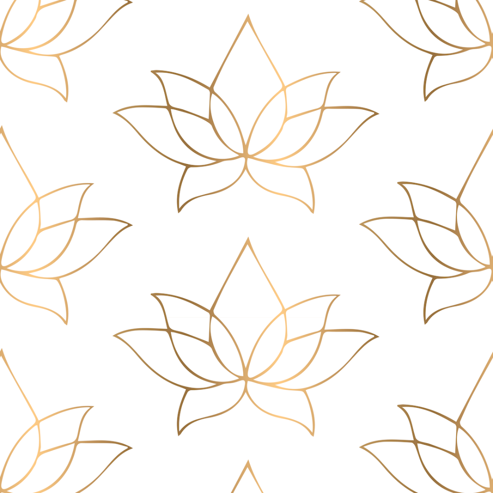 Lotus Taupe Floral Wallpaper