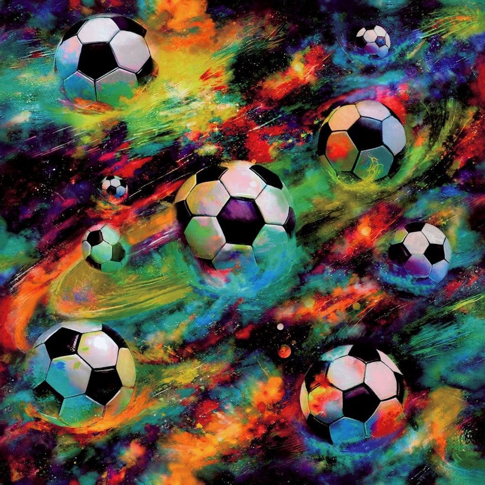Holden Football Galaxy Space Soccer Ball Wallpaper Multi Colour 13780